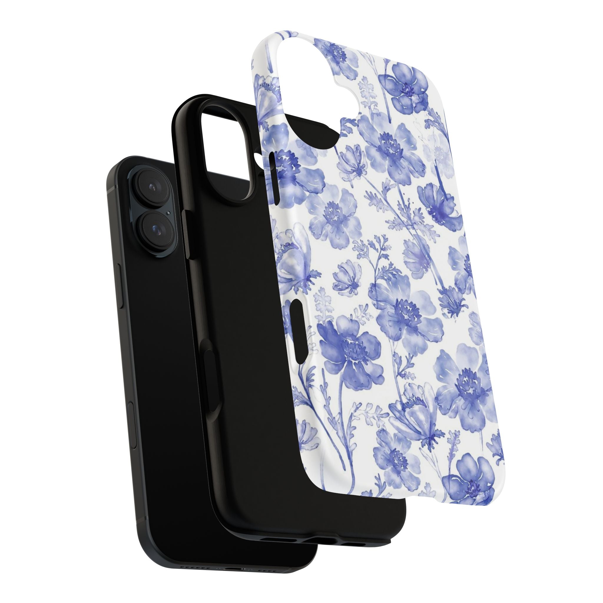 Blue Floral Tough Case
