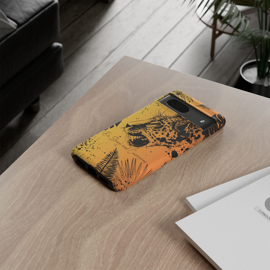 Be Strong and Courageous Tough Phone Case (Orange Hue)