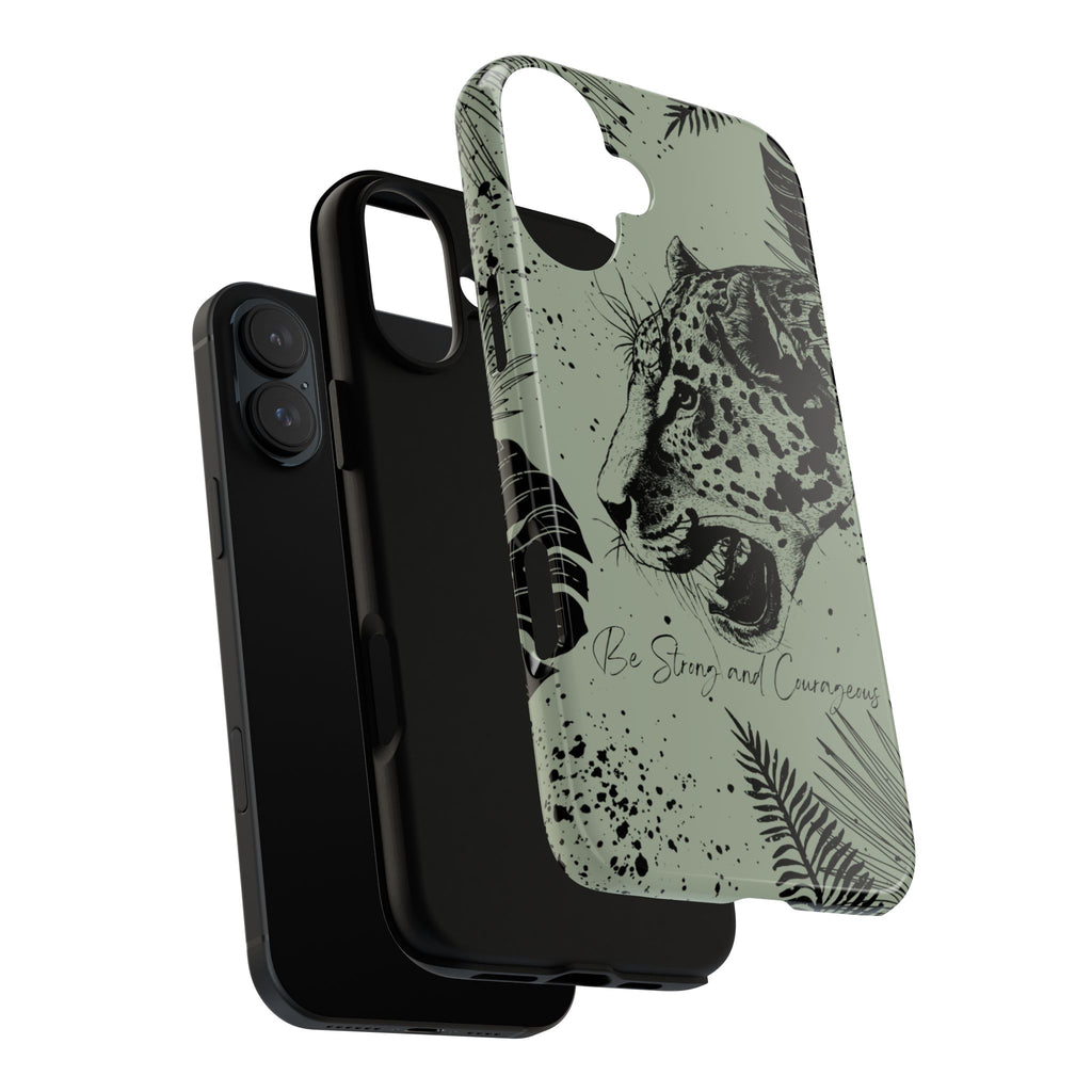 Be Strong and Courageous Tough Phone Case (Mint Green)