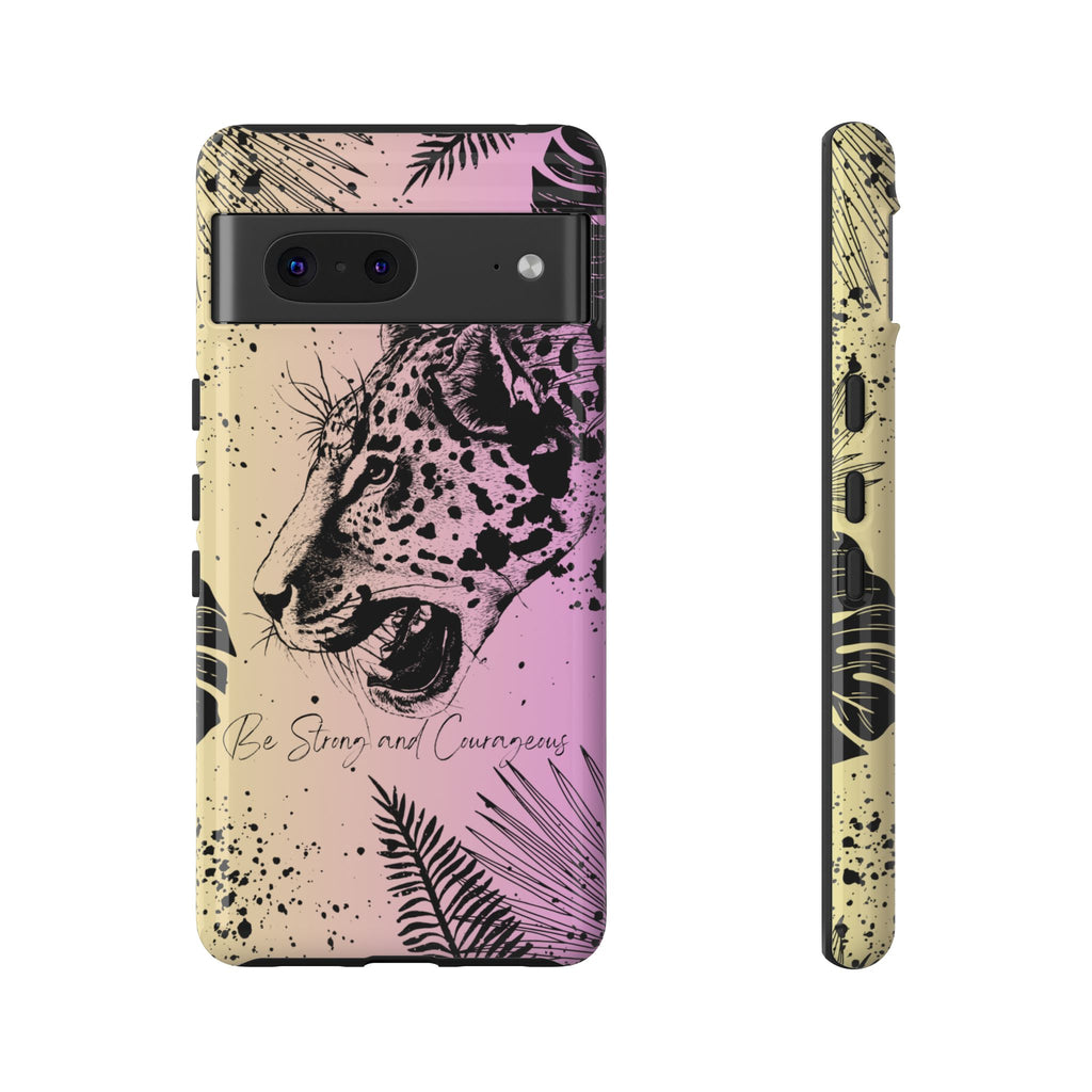 Be Strong and Courageous Tough Phone Case (Purple Hue)