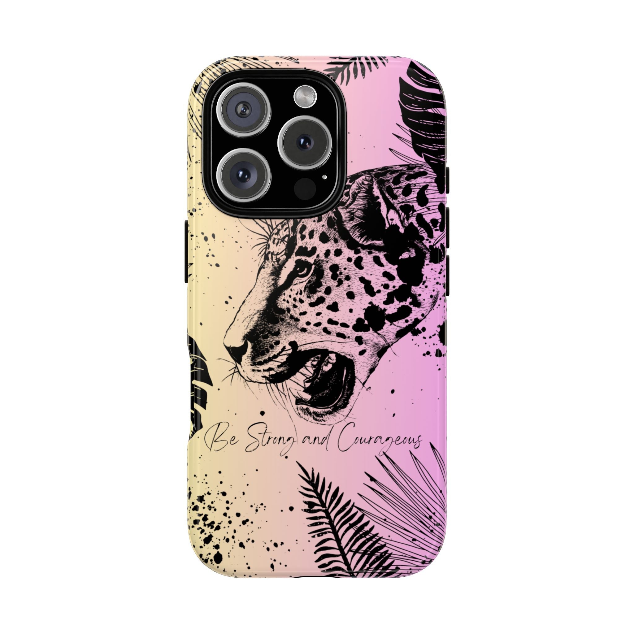 Be Strong and Courageous Tough Phone Case (Purple Hue)