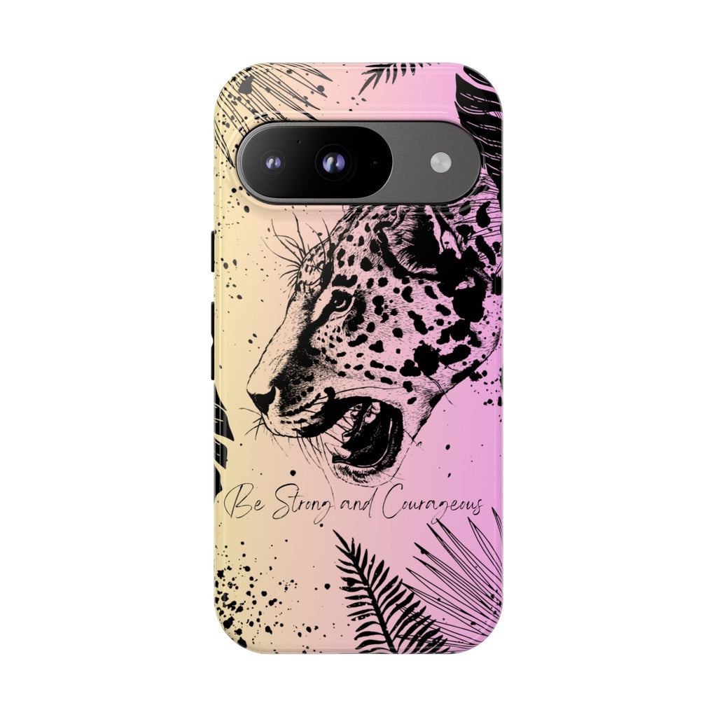 Be Strong and Courageous Tough Phone Case (Purple Hue)