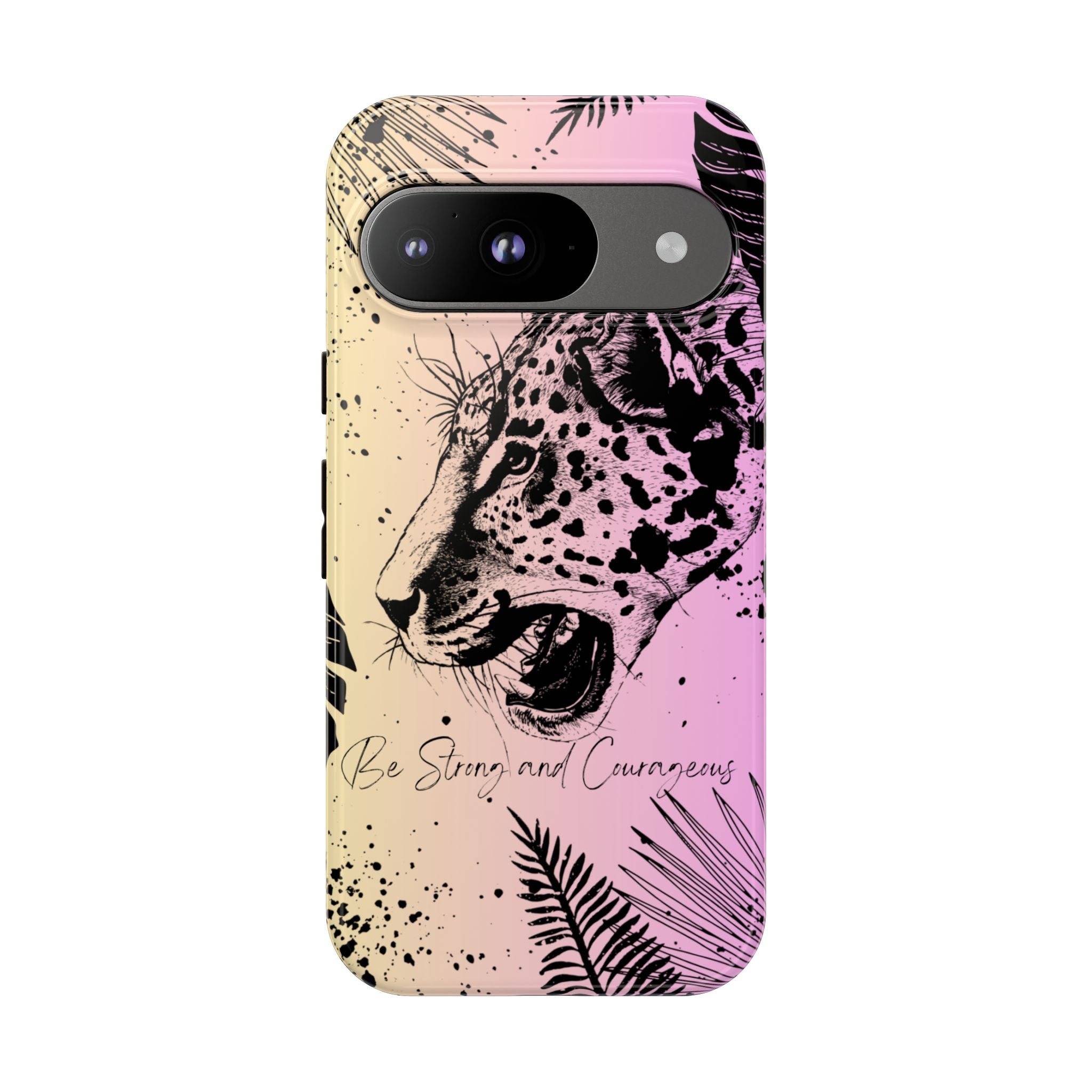Be Strong and Courageous Tough Phone Case (Purple Hue)