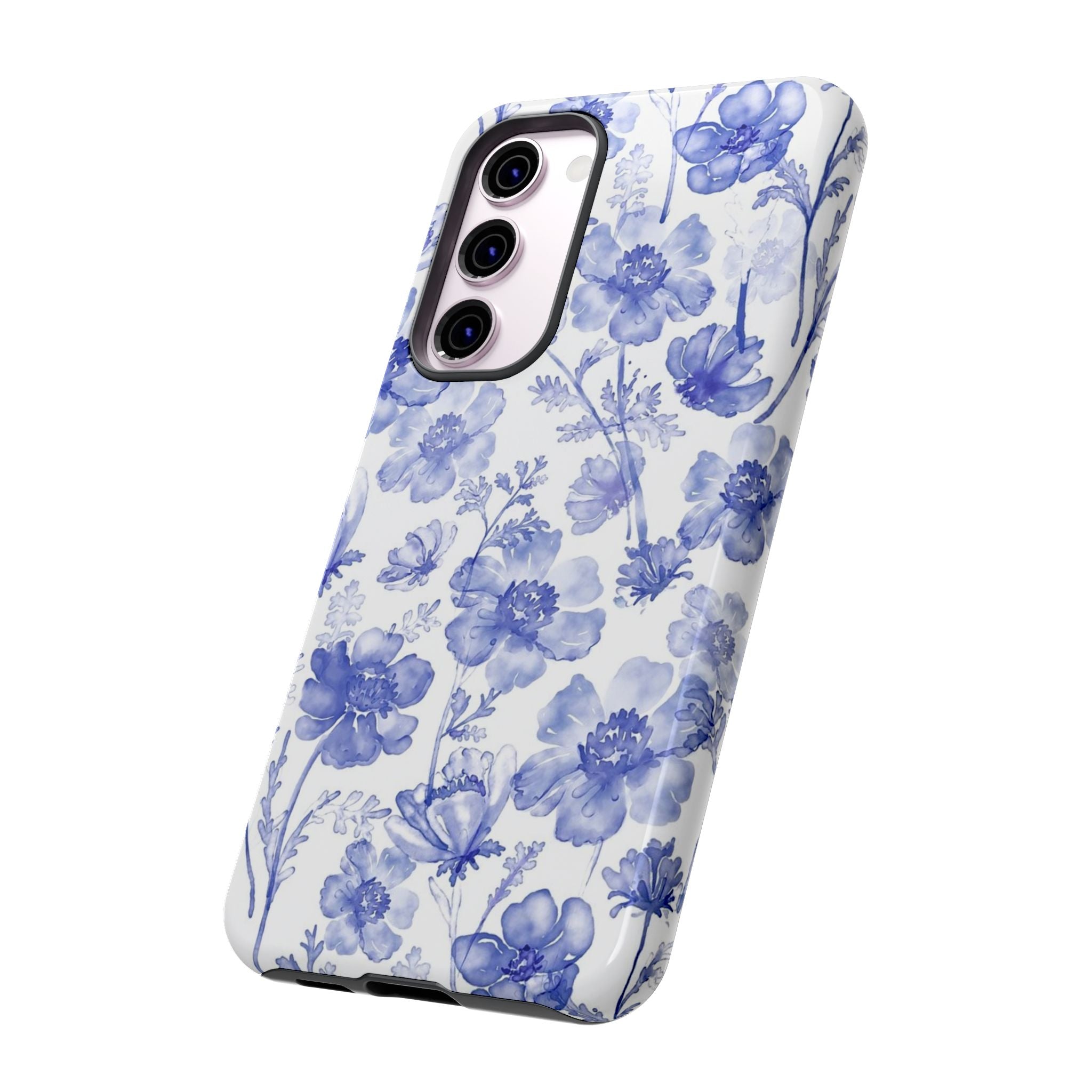 Blue Floral Tough Case