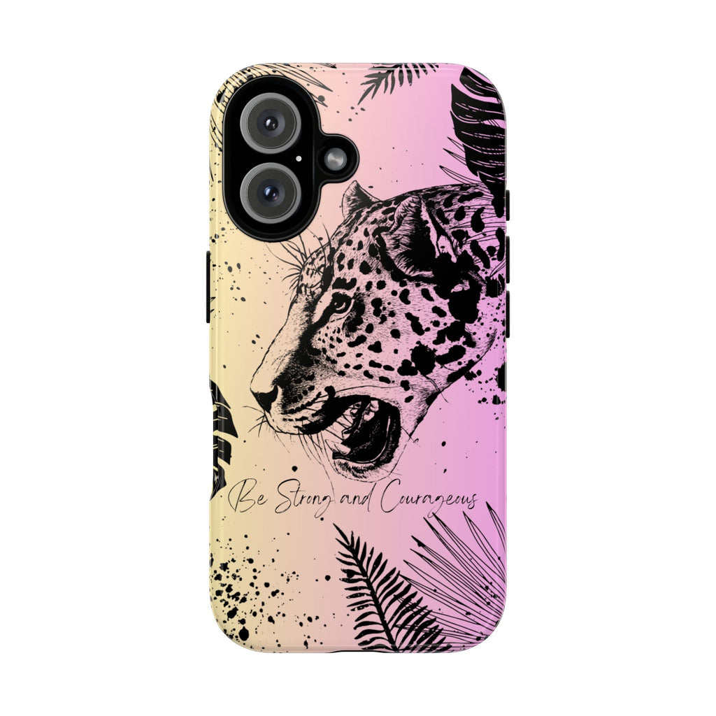Be Strong and Courageous Tough Phone Case (Purple Hue)