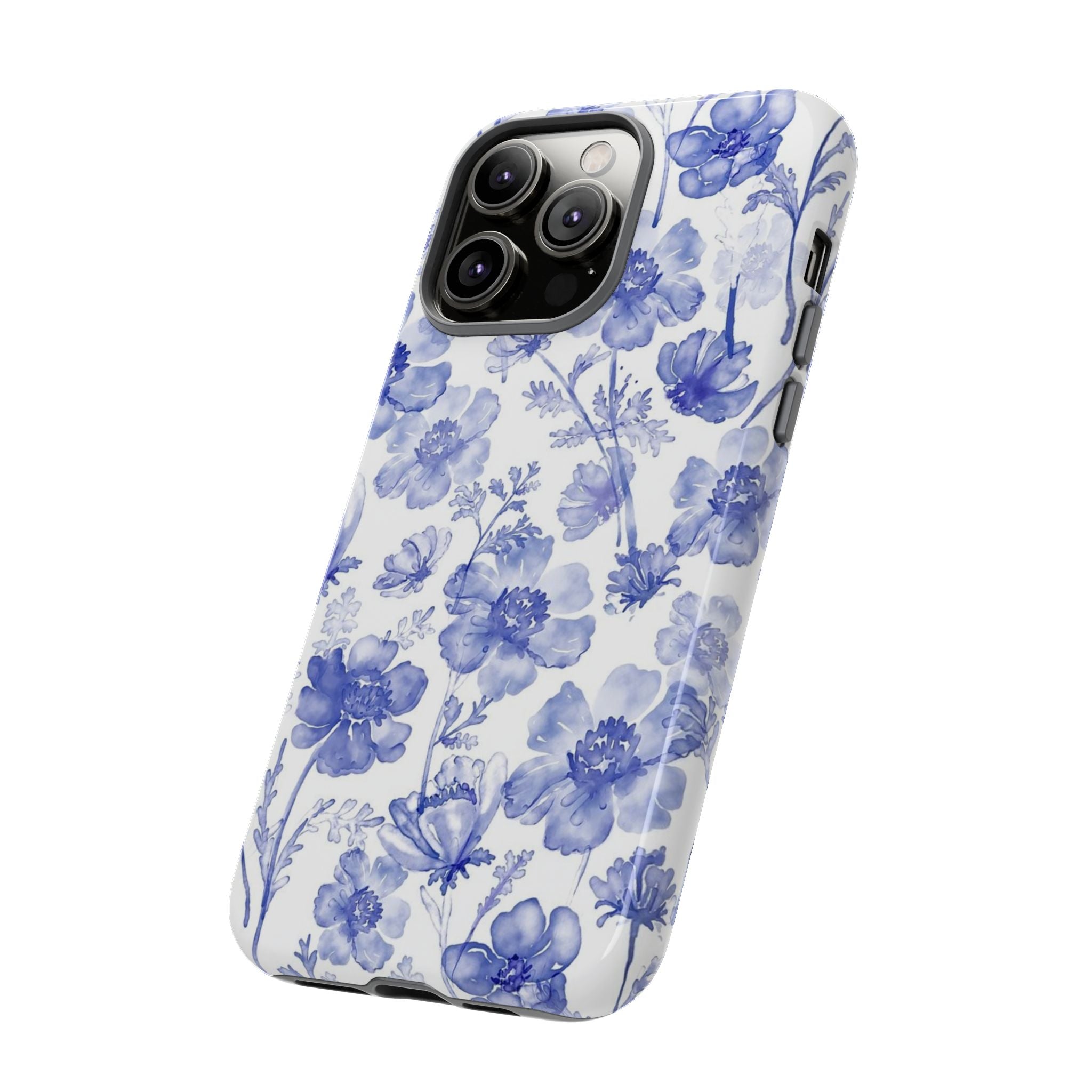 Blue Floral Tough Case