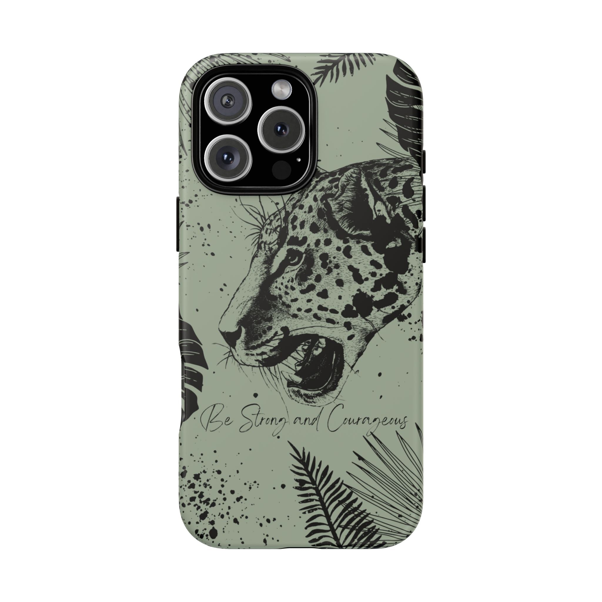 Be Strong and Courageous Tough Phone Case (Mint Green)