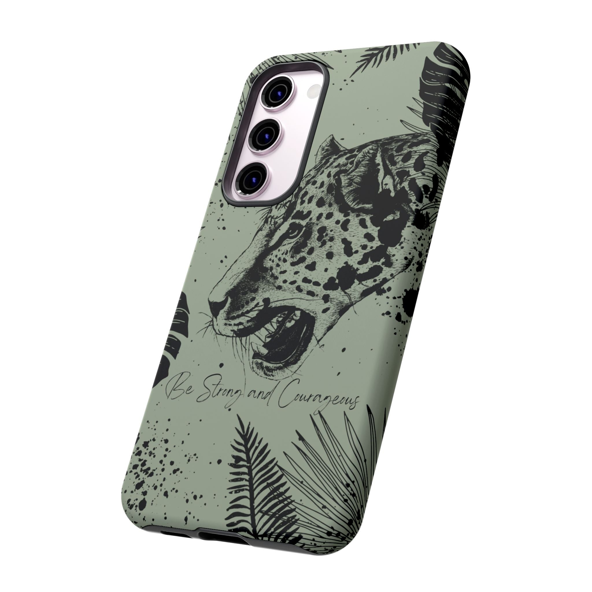 Be Strong and Courageous Tough Phone Case (Mint Green)