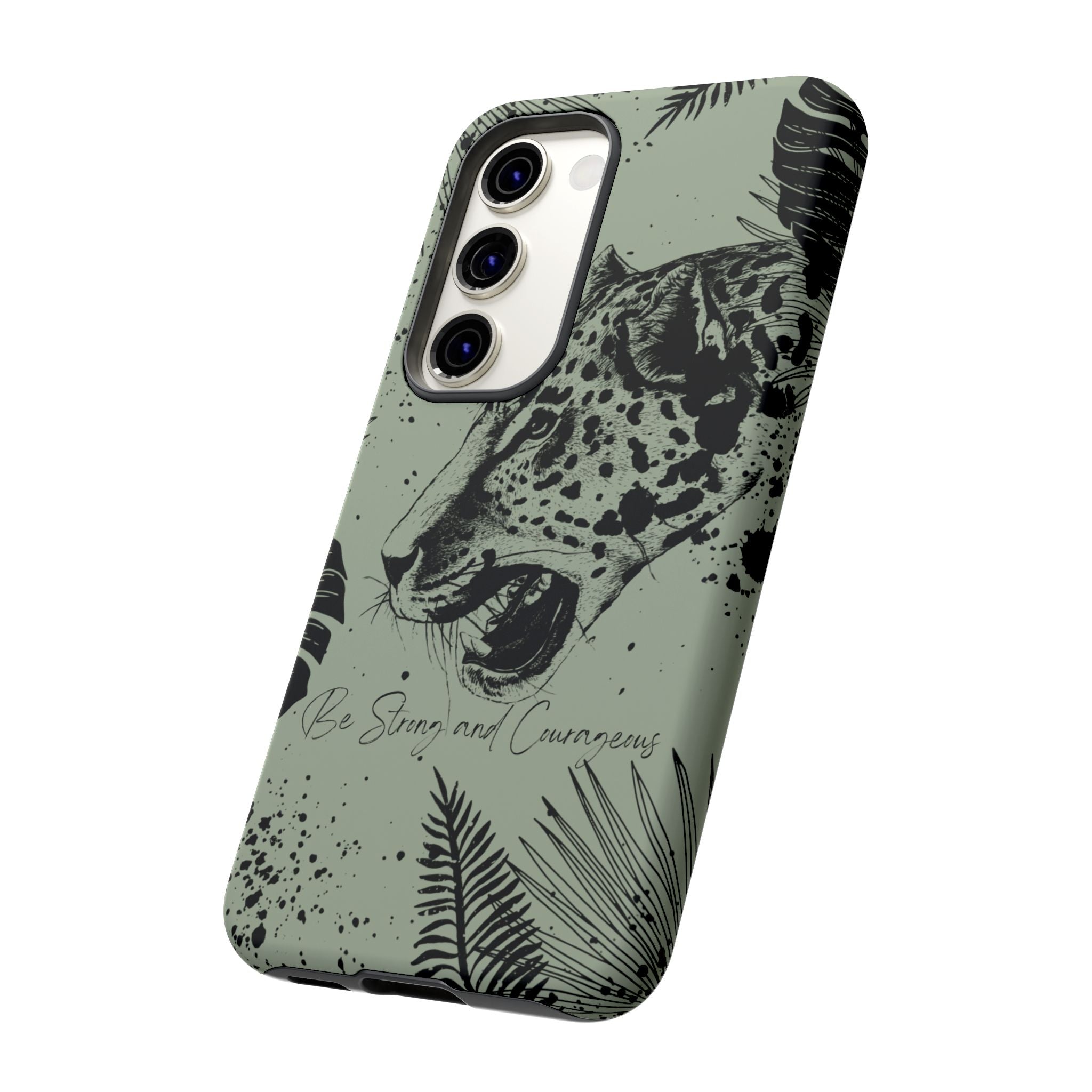 Be Strong and Courageous Tough Phone Case (Mint Green)