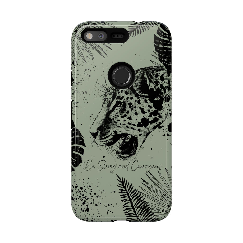 Be Strong and Courageous Tough Phone Case (Mint Green)