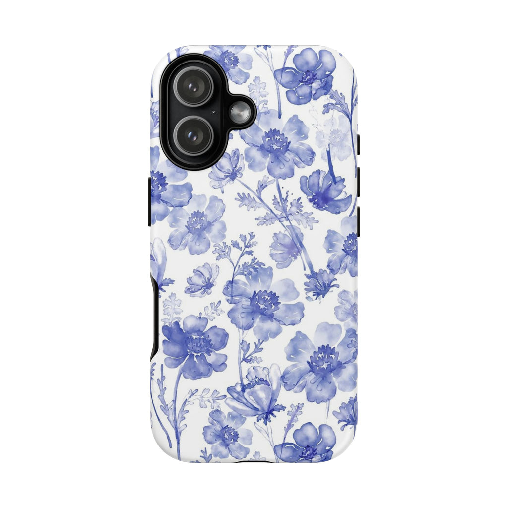 Blue Floral Tough Case