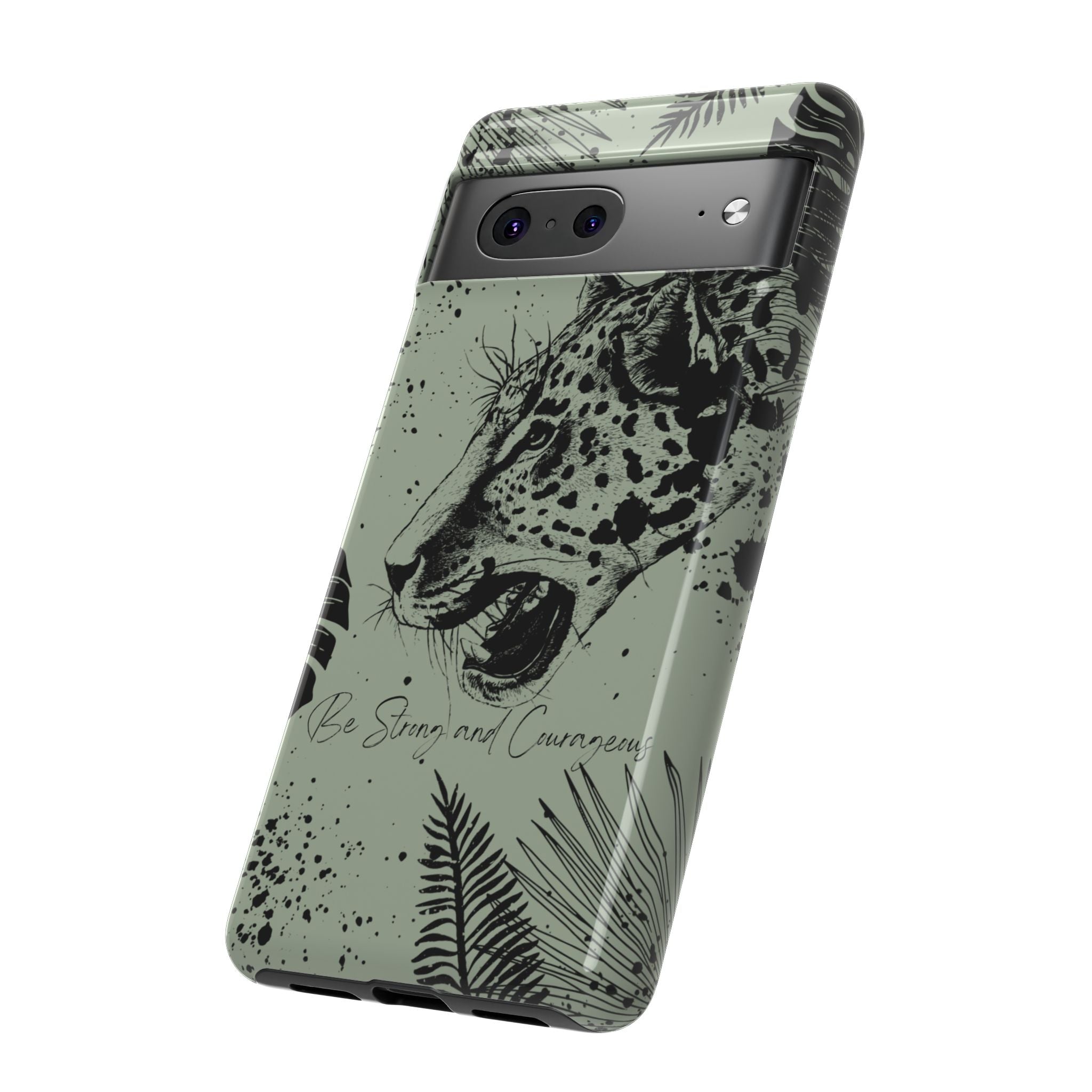Be Strong and Courageous Tough Phone Case (Mint Green)