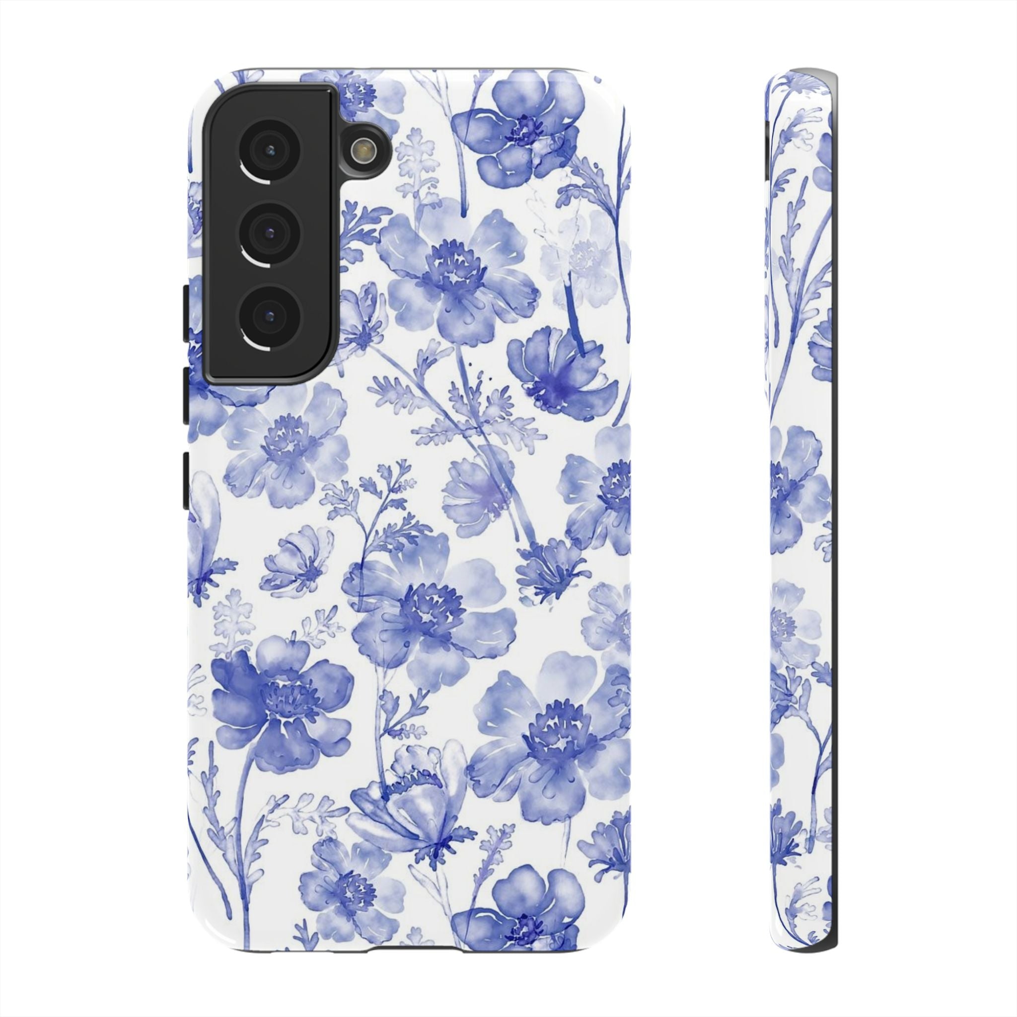 Blue Floral Tough Case