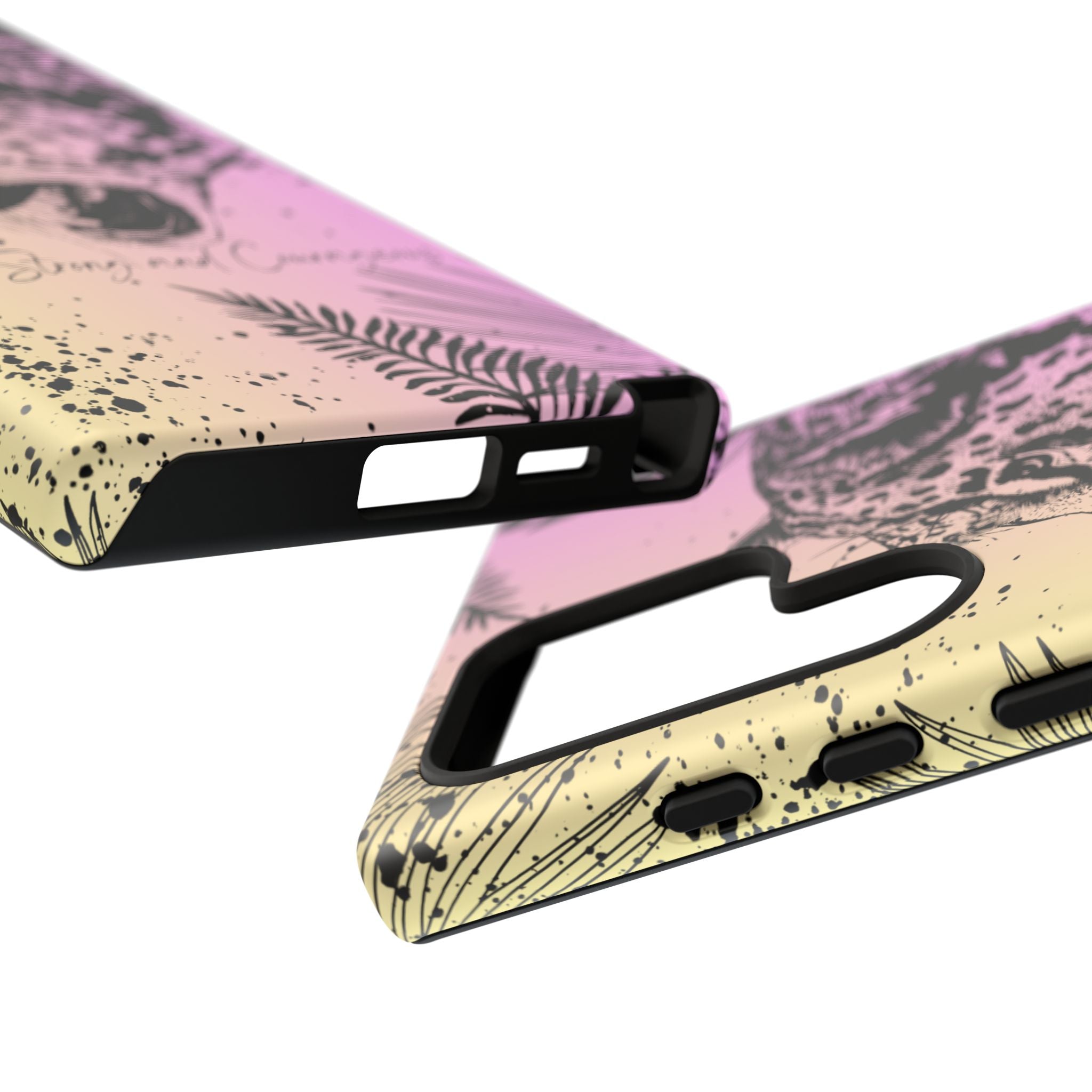 Be Strong and Courageous Tough Phone Case (Purple Hue)