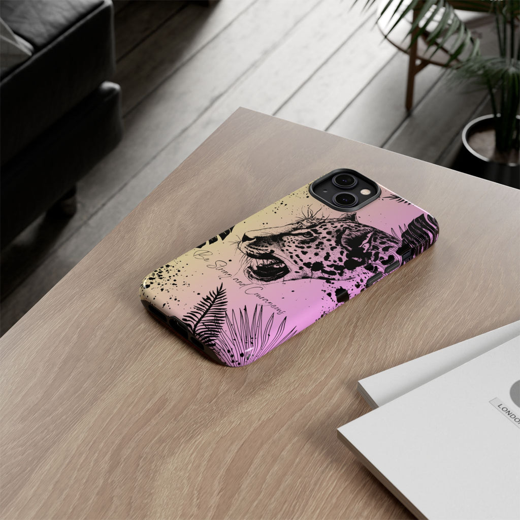Be Strong and Courageous Tough Phone Case (Purple Hue)