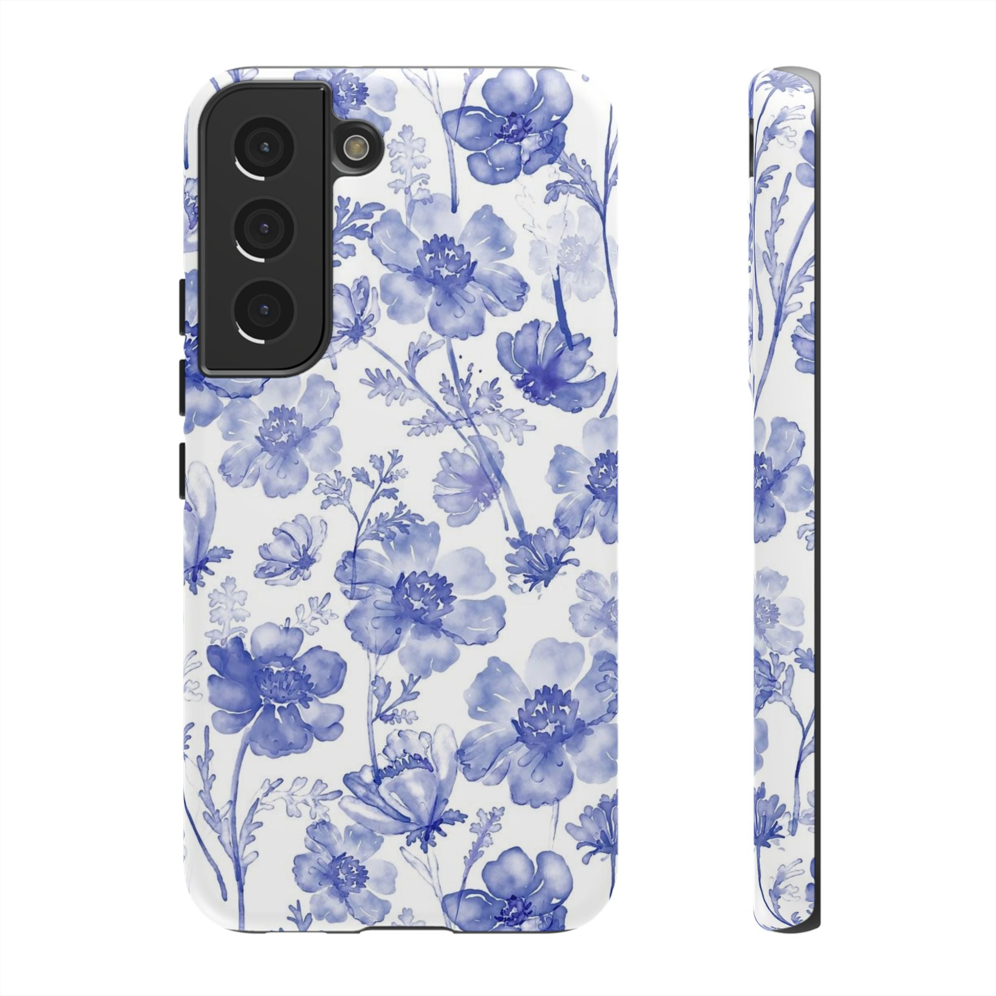 Blue Floral Tough Case