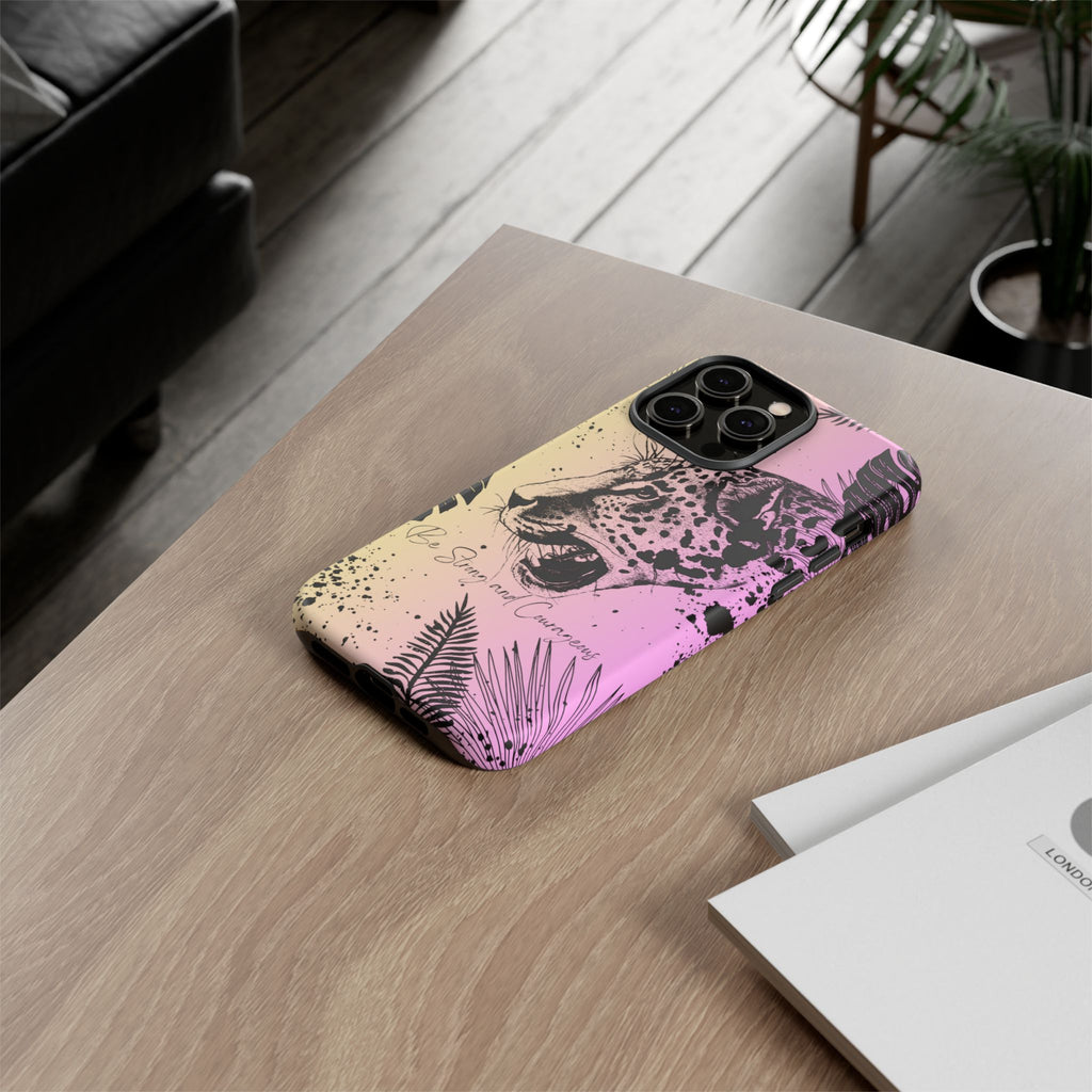 Be Strong and Courageous Tough Phone Case (Purple Hue)