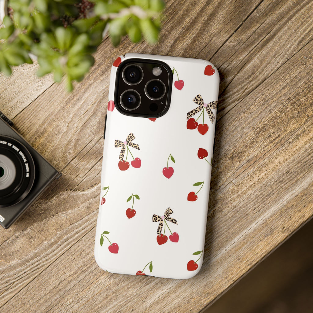 Cherries and Bows Phone Case