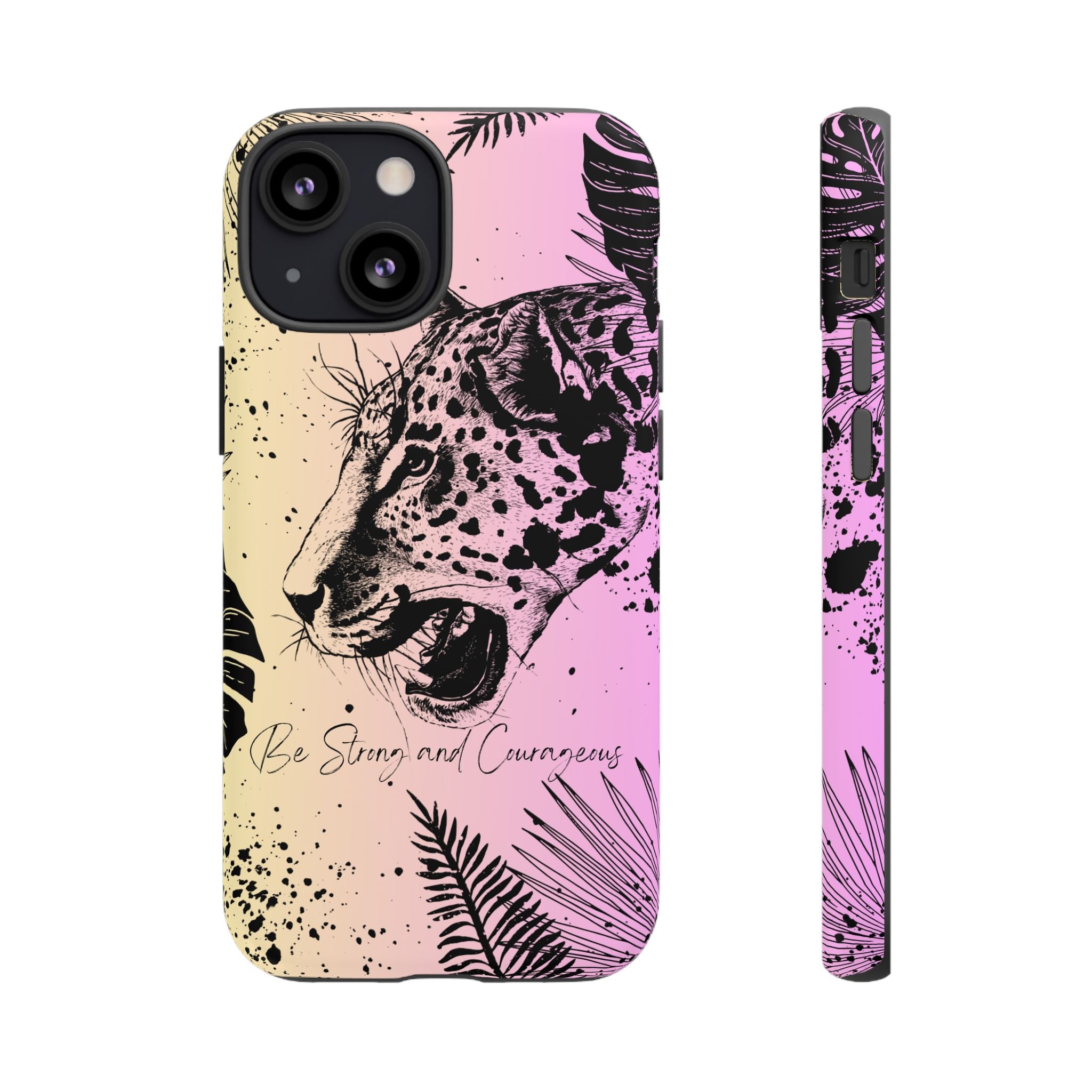Be Strong and Courageous Tough Phone Case (Purple Hue)