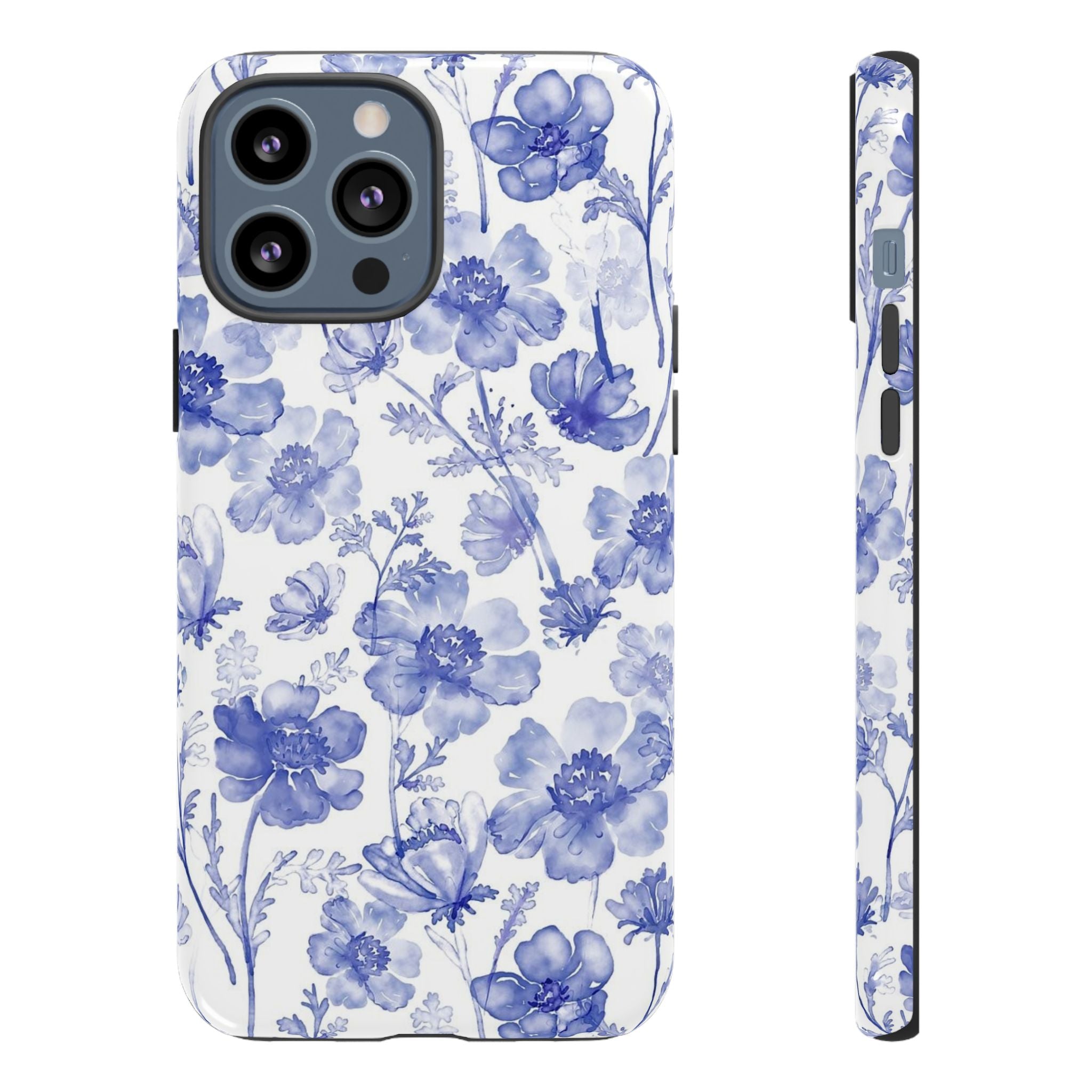 Blue Floral Tough Case