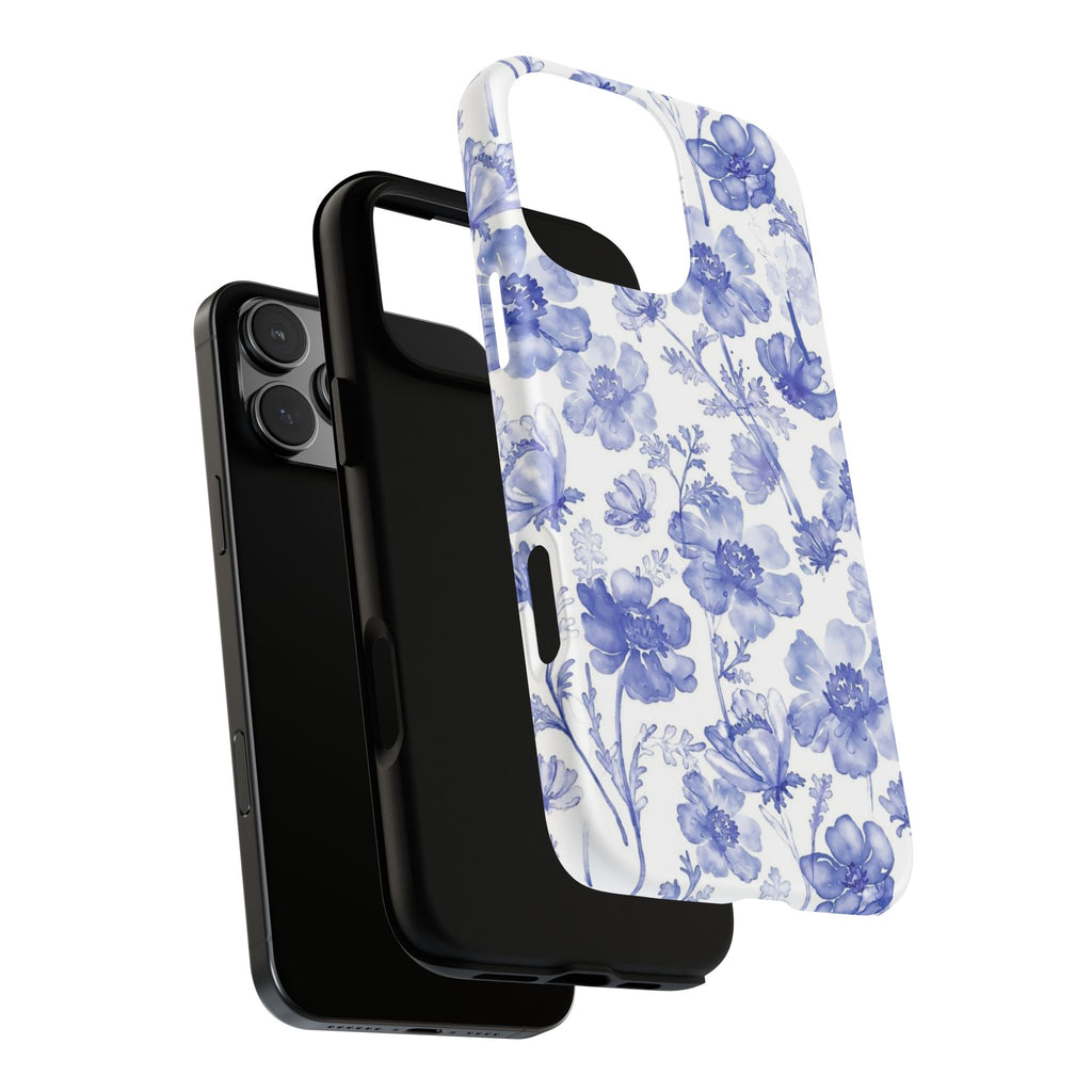 Blue Floral Tough Case