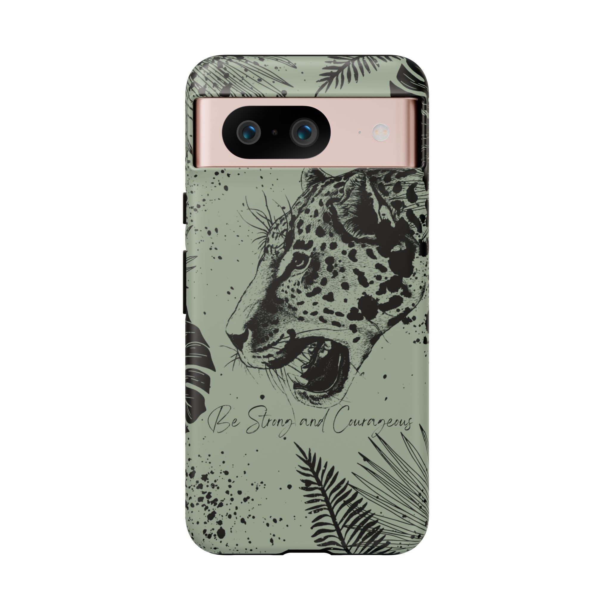 Be Strong and Courageous Tough Phone Case (Mint Green)