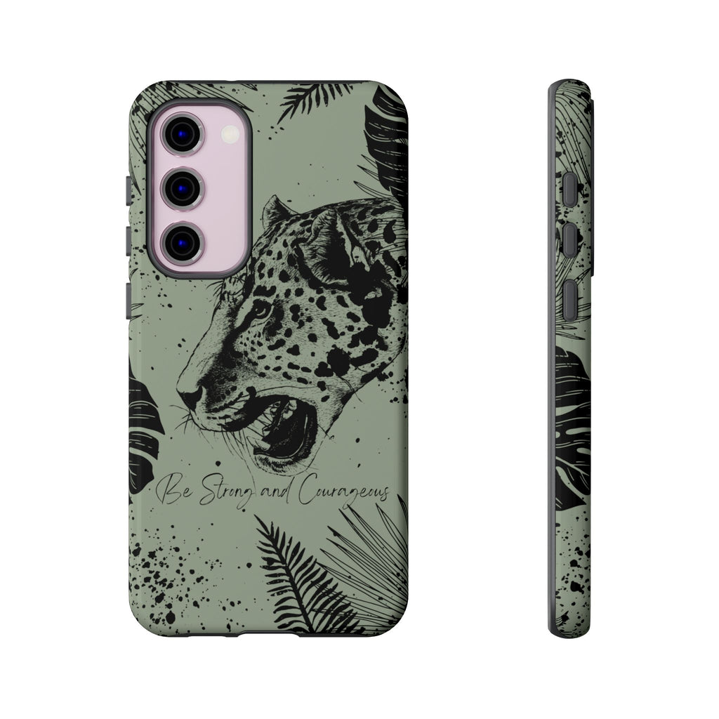 Be Strong and Courageous Tough Phone Case (Mint Green)