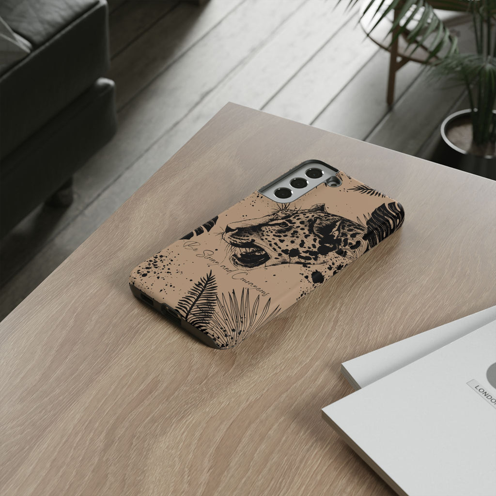 Be Strong and Courageous Tough Phone Case (Brown)