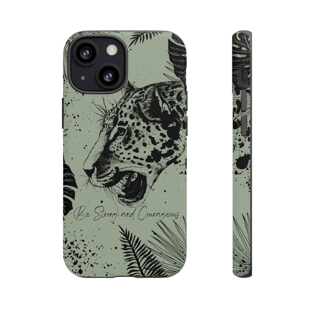 Be Strong and Courageous Tough Phone Case (Mint Green)