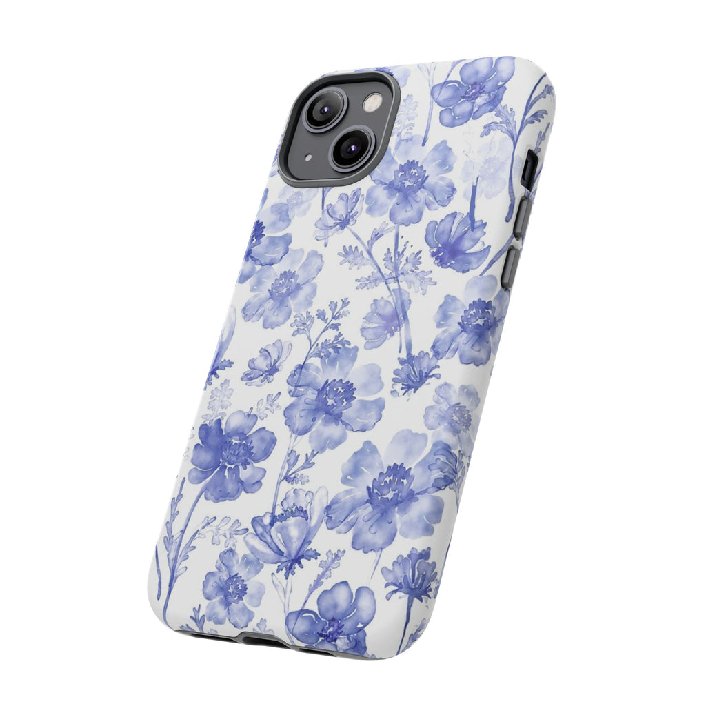 Blue Floral Tough Case