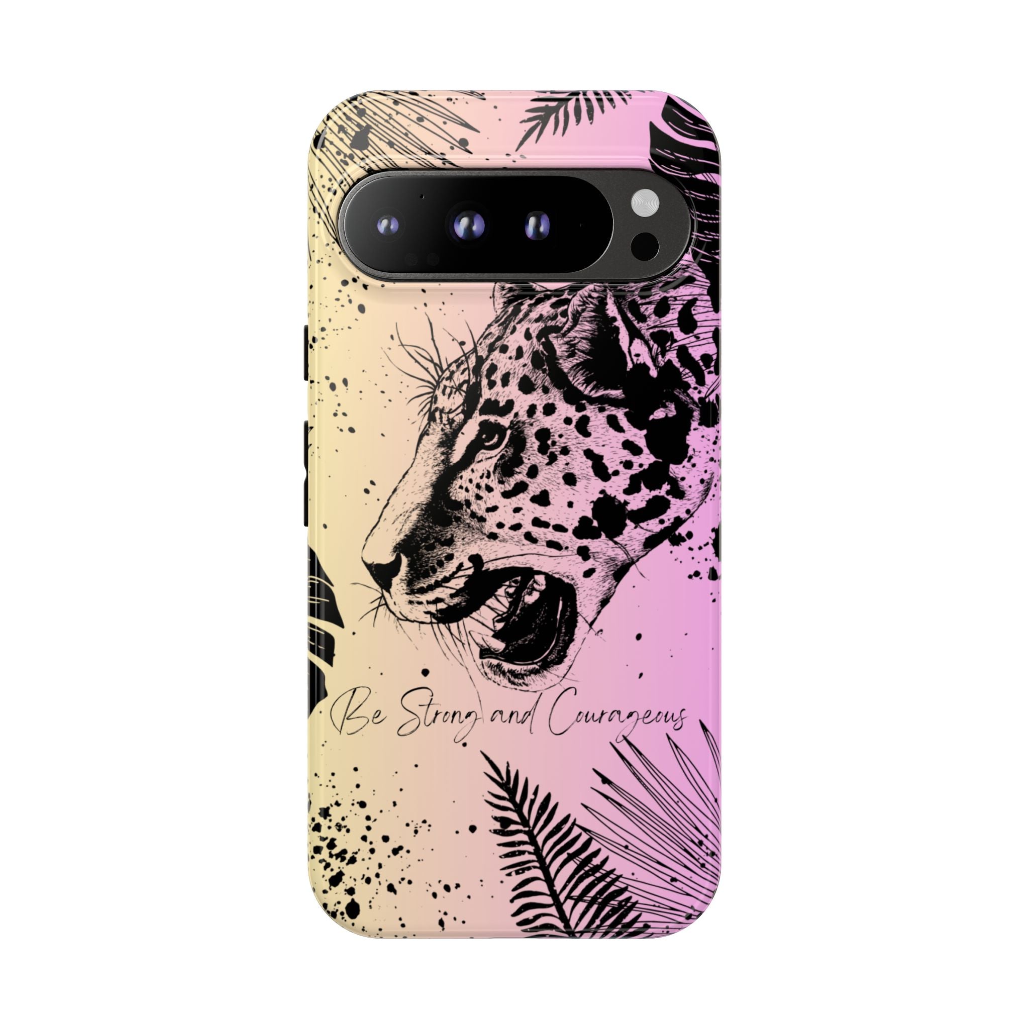 Be Strong and Courageous Tough Phone Case (Purple Hue)