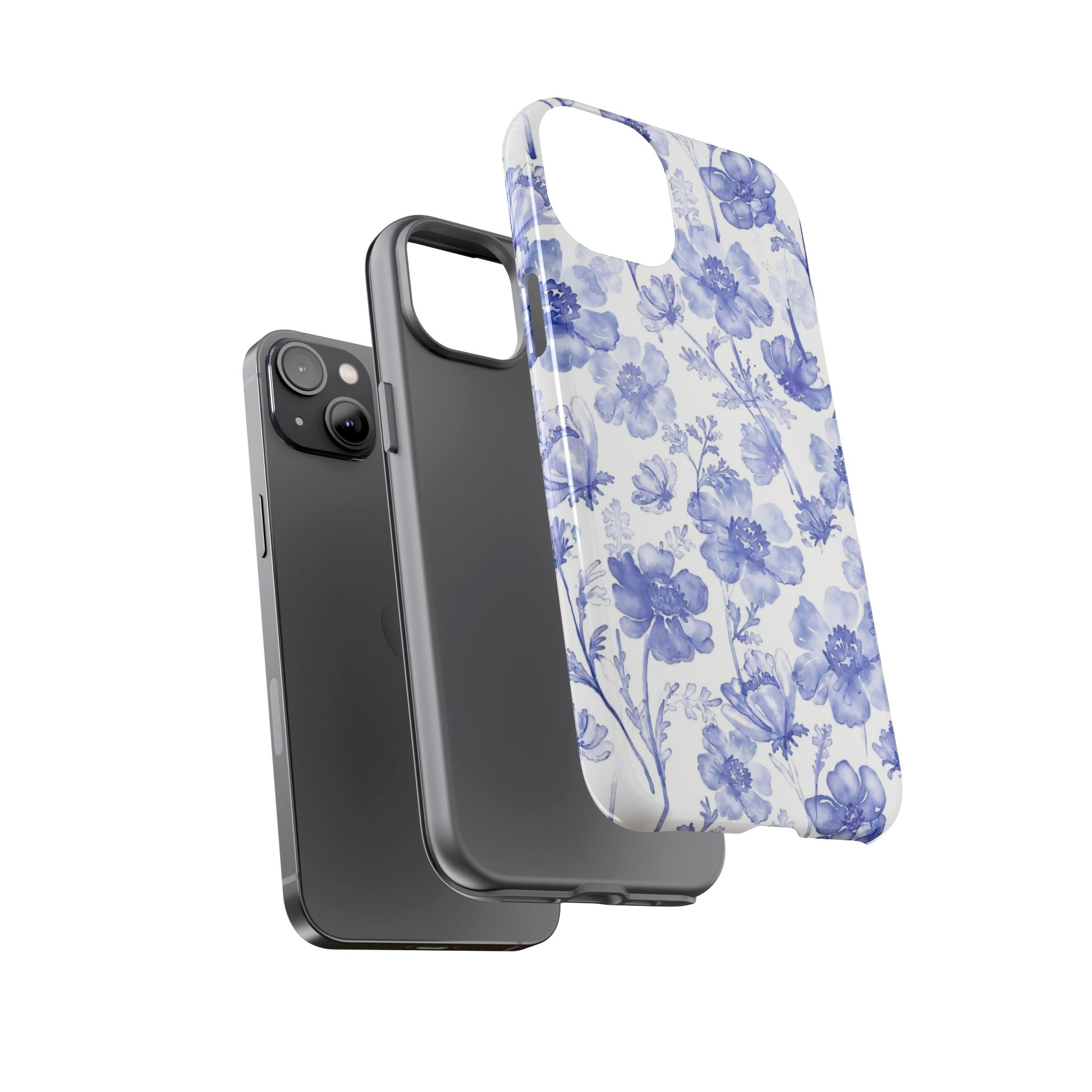 Blue Floral Tough Case