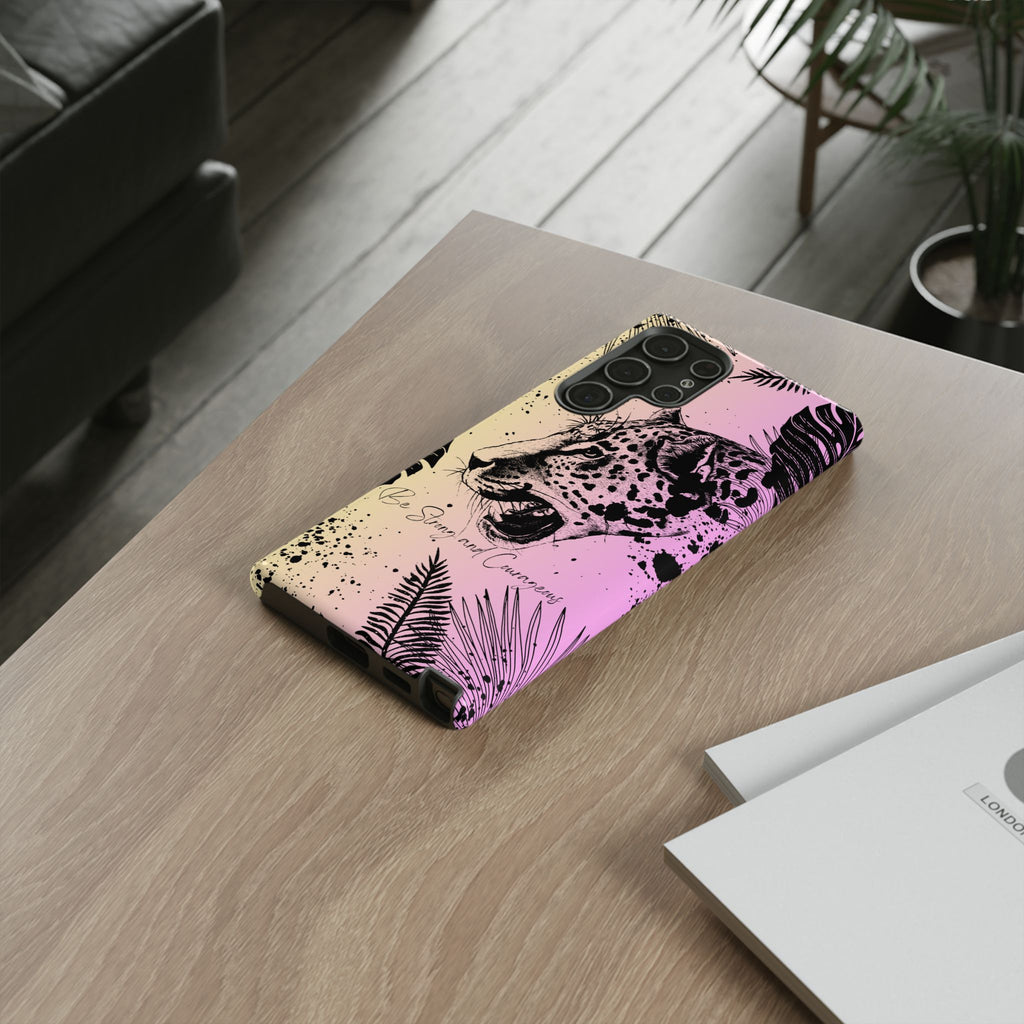 Be Strong and Courageous Tough Phone Case (Purple Hue)