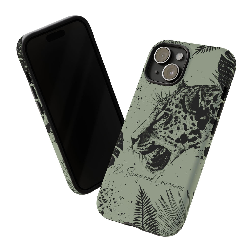 Be Strong and Courageous Tough Phone Case (Mint Green)
