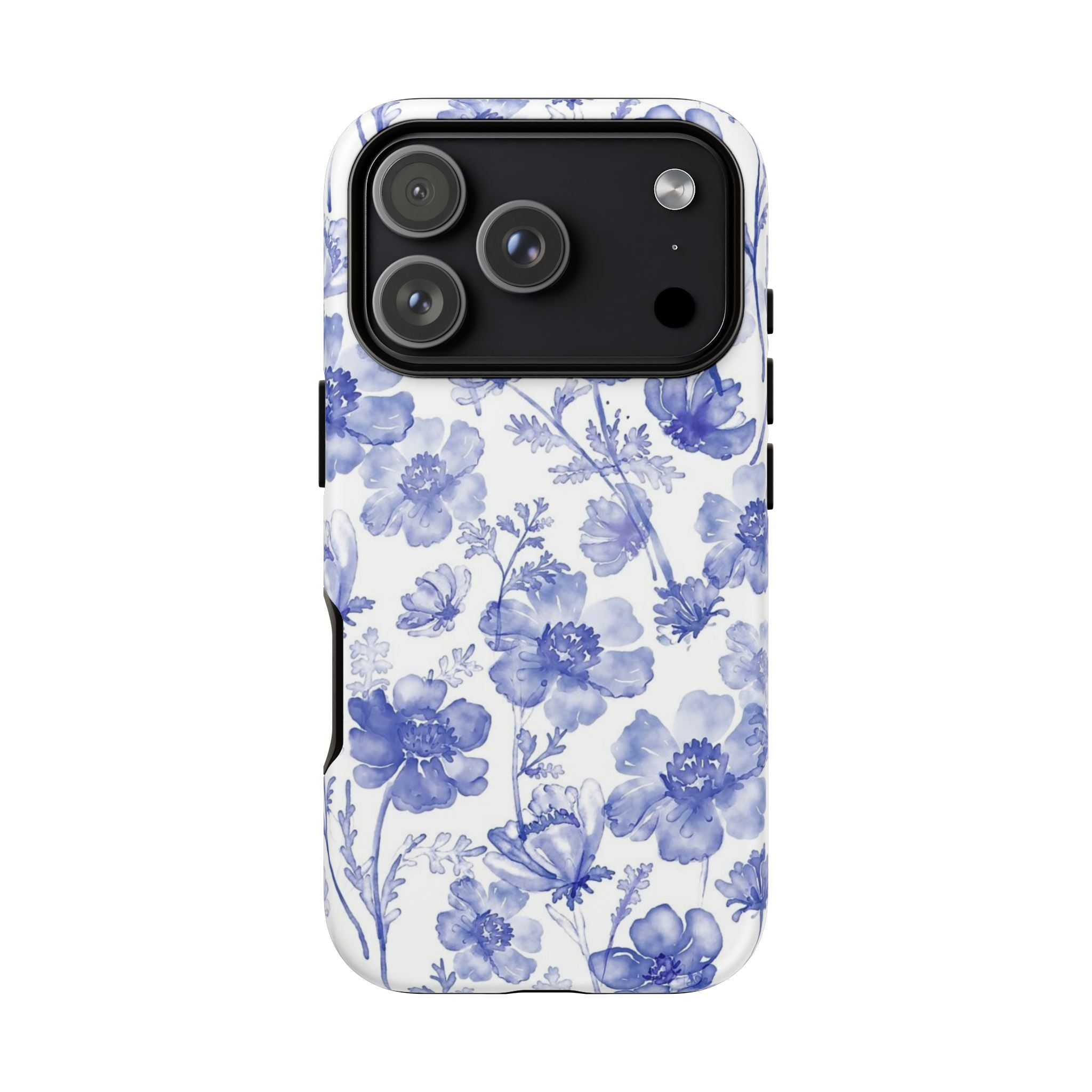 Blue Floral Tough Case