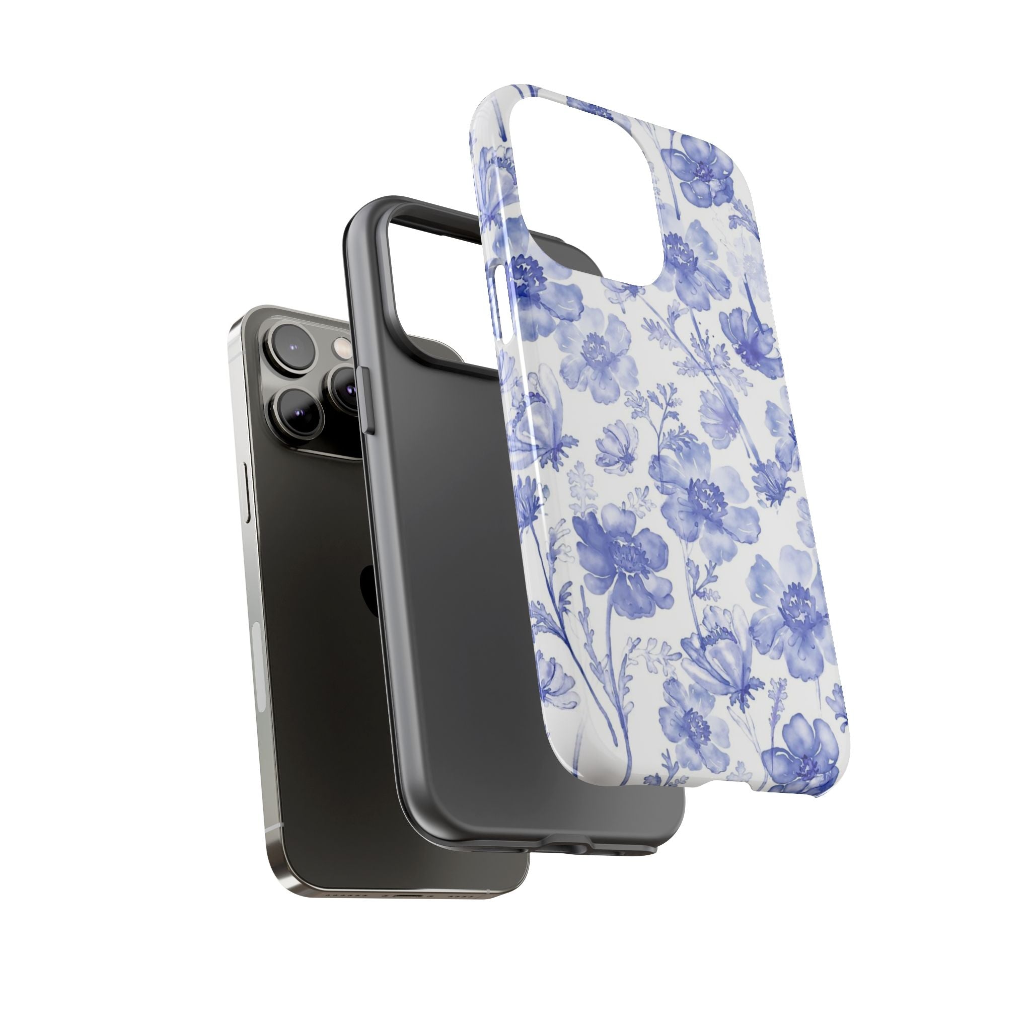 Blue Floral Tough Case