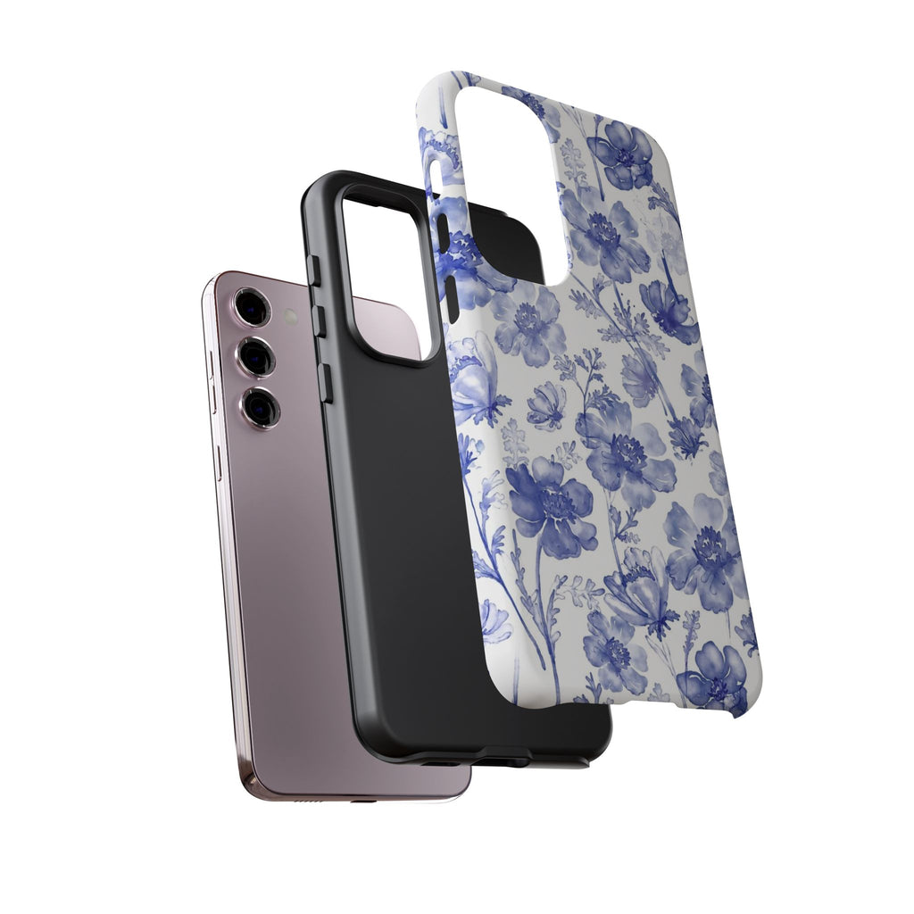 Blue Floral Tough Case