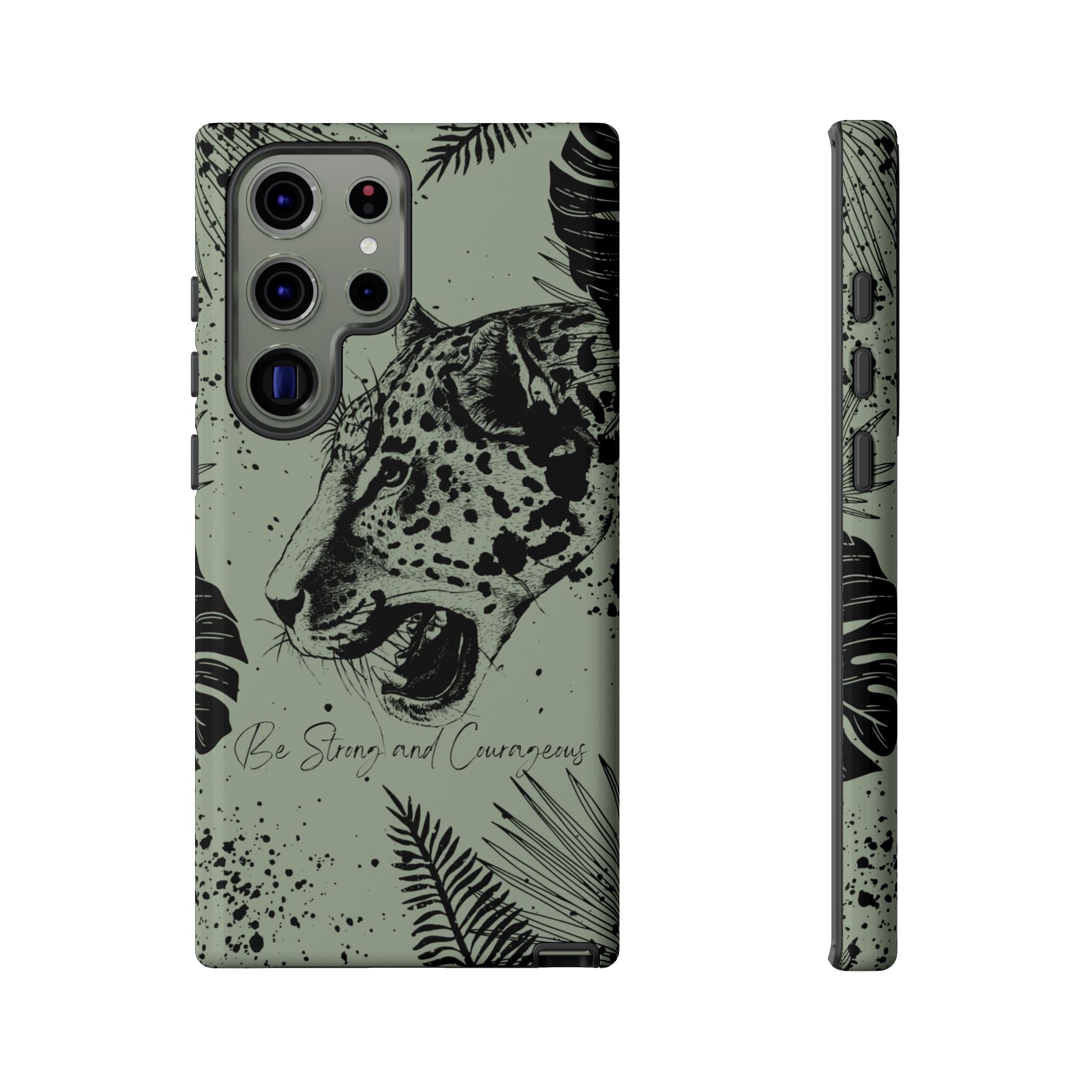 Be Strong and Courageous Tough Phone Case (Mint Green)