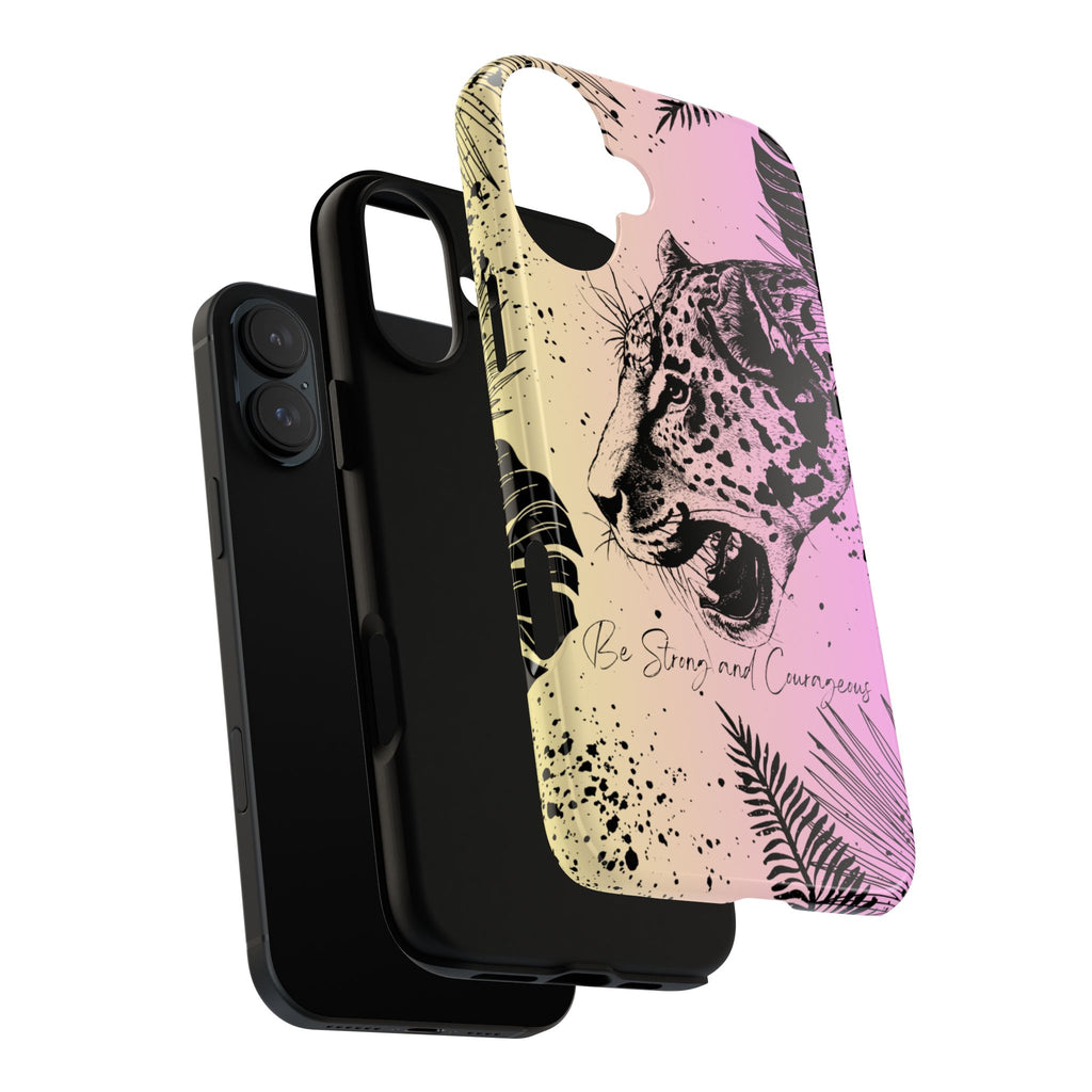 Be Strong and Courageous Tough Phone Case (Purple Hue)