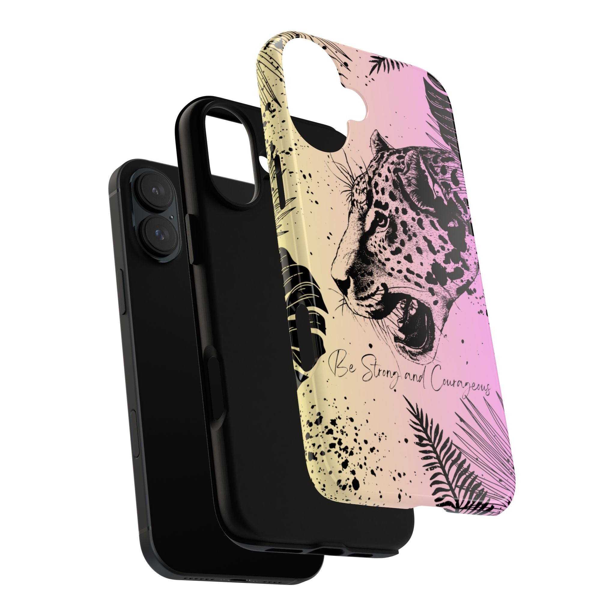Be Strong and Courageous Tough Phone Case (Purple Hue)