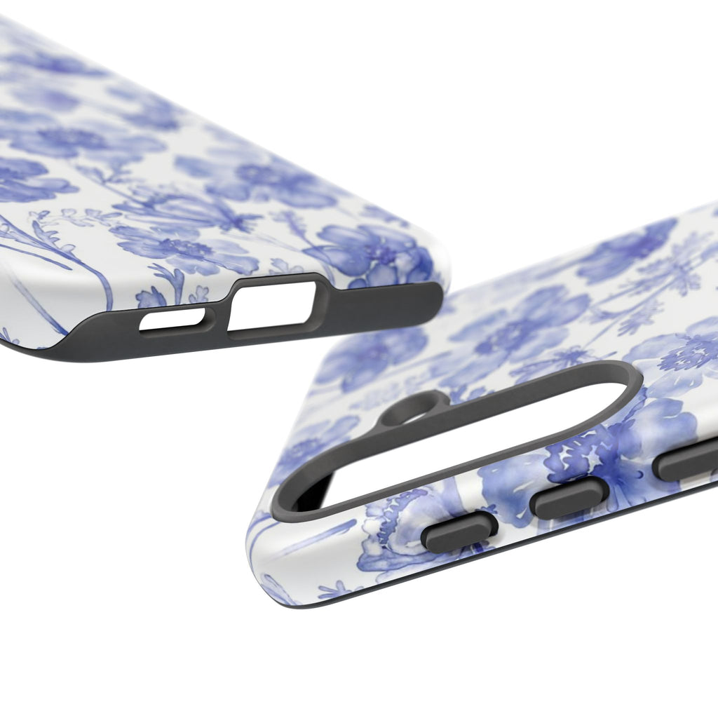 Blue Floral Tough Case