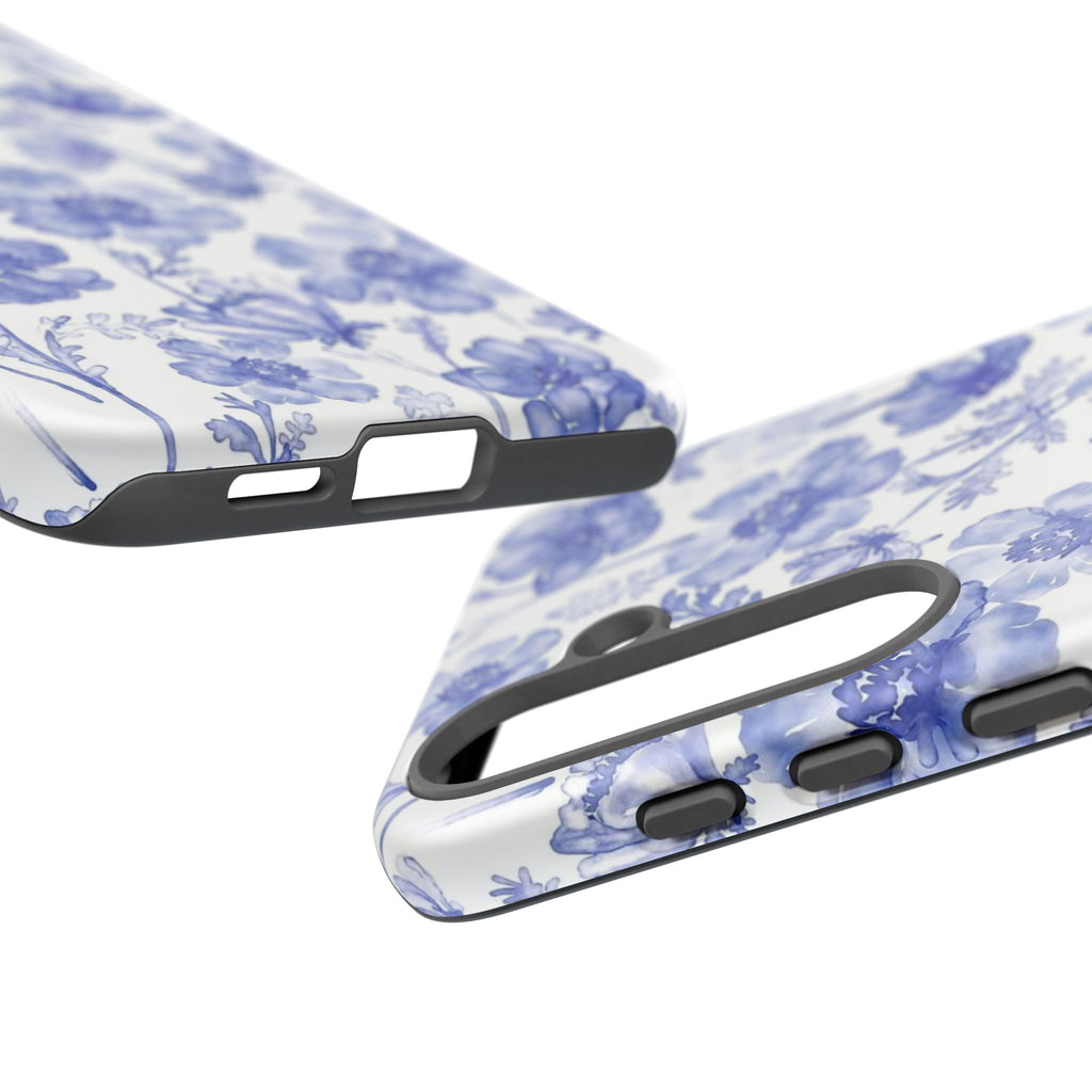 Blue Floral Tough Case