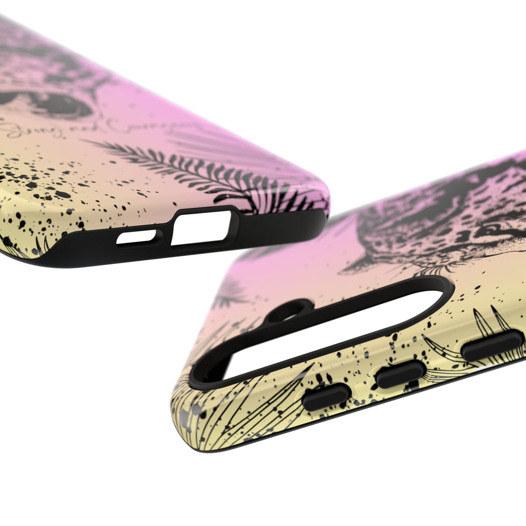 Be Strong and Courageous Tough Phone Case (Purple Hue)