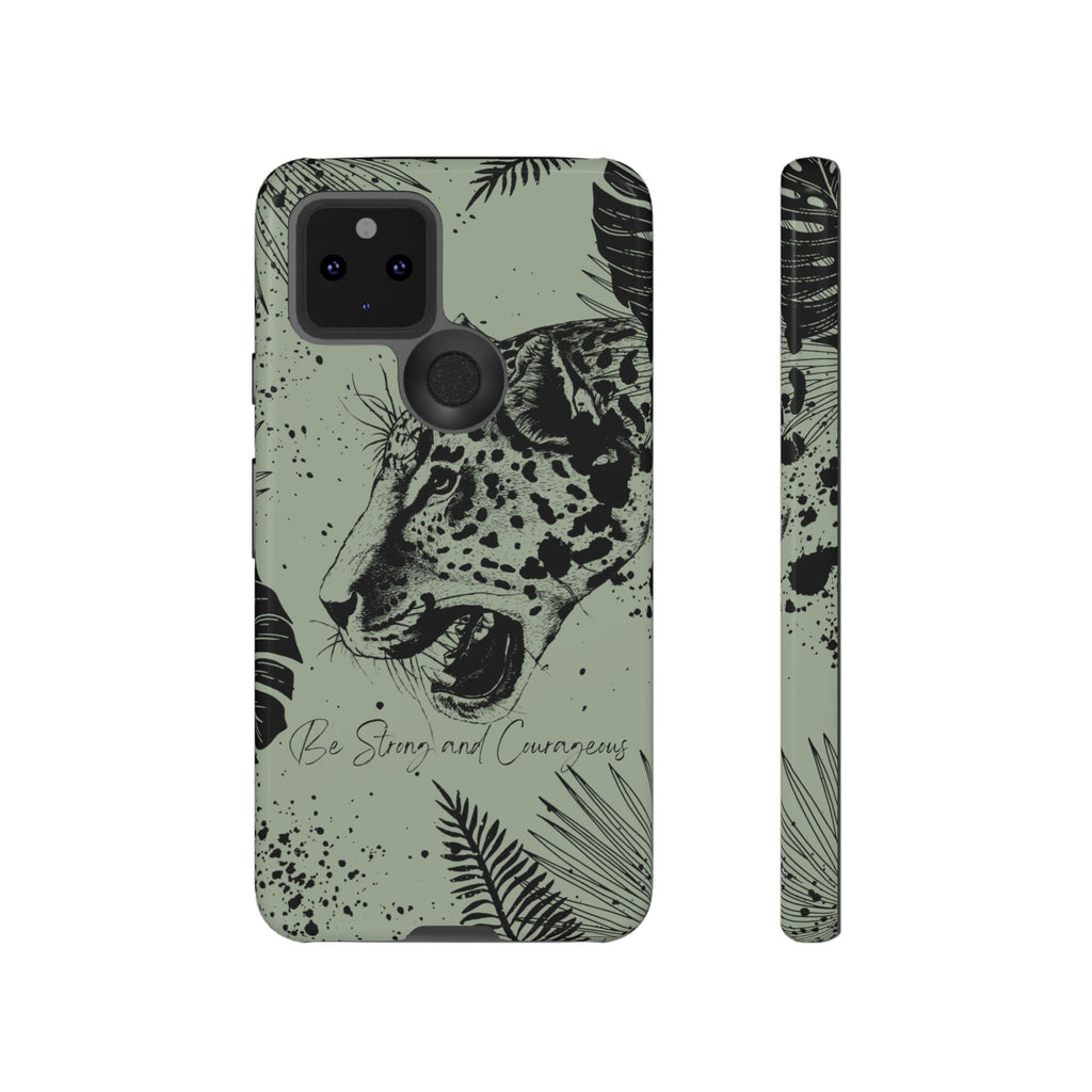 Be Strong and Courageous Tough Phone Case (Mint Green)
