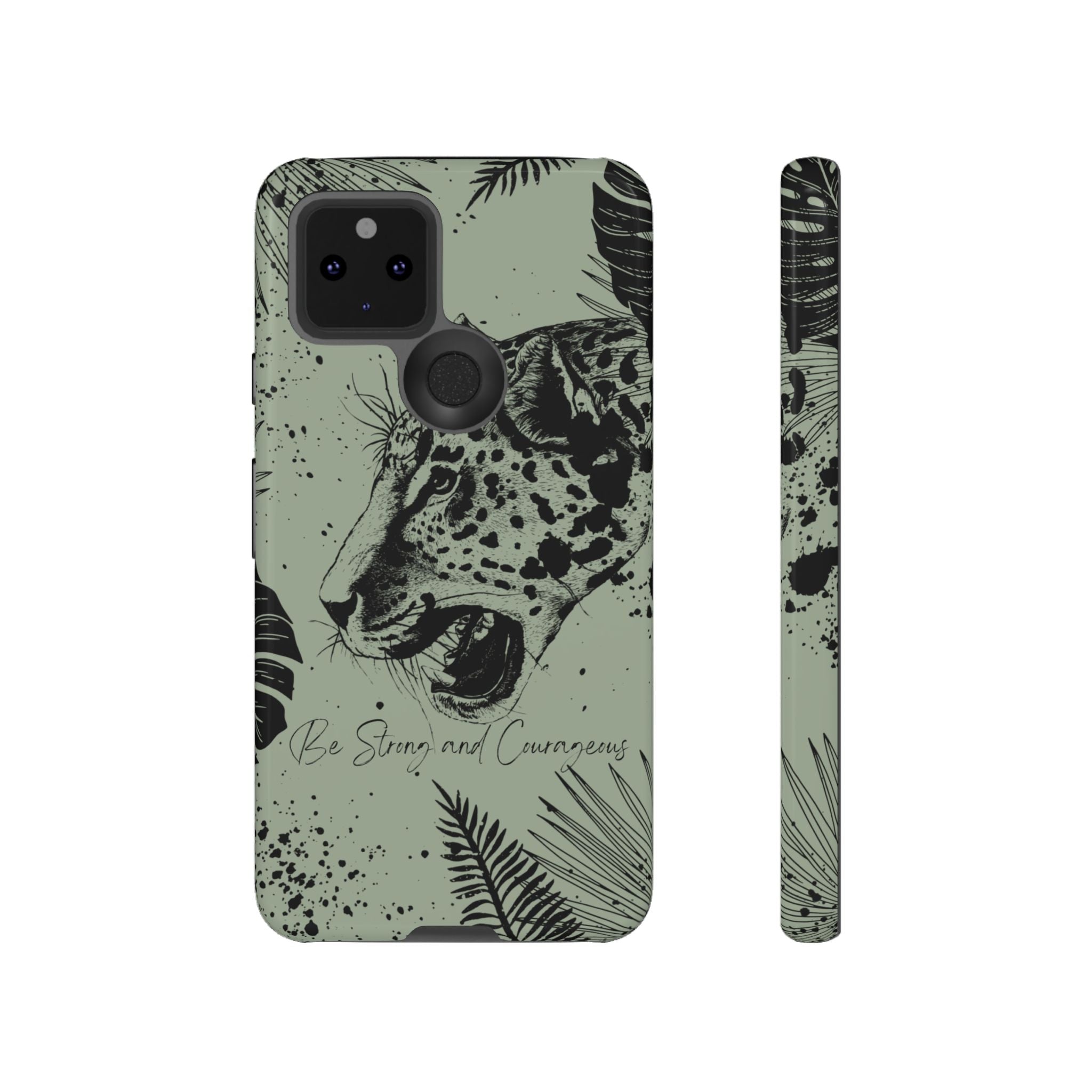 Be Strong and Courageous Tough Phone Case (Mint Green)