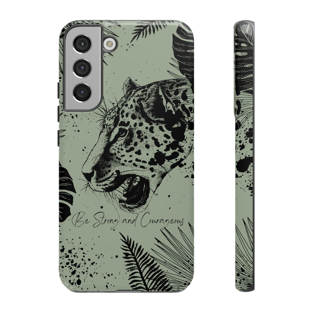 Be Strong and Courageous Tough Phone Case (Mint Green)