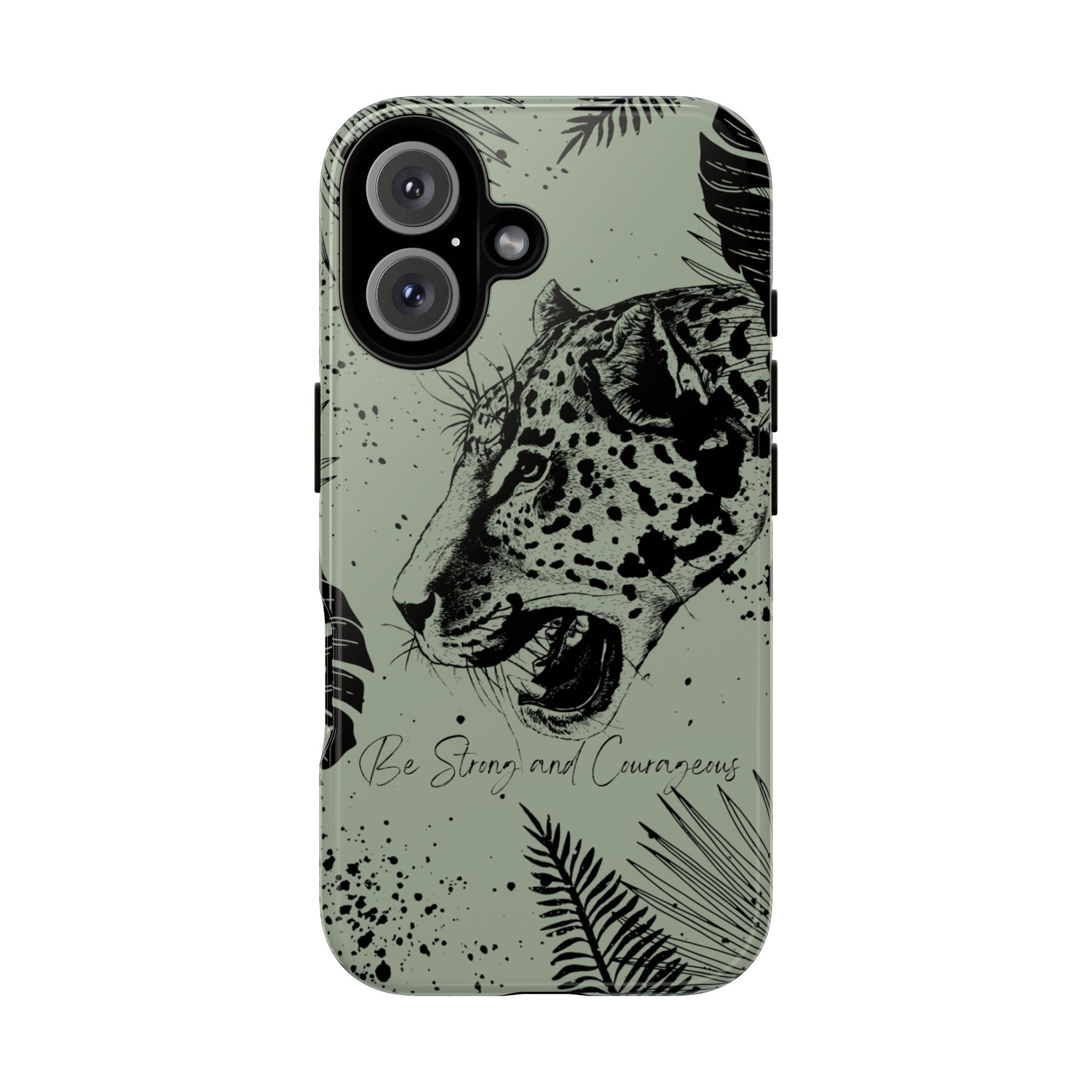 Be Strong and Courageous Tough Phone Case (Mint Green)