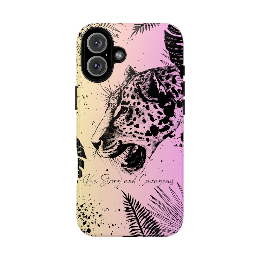 Be Strong and Courageous Tough Phone Case (Purple Hue)