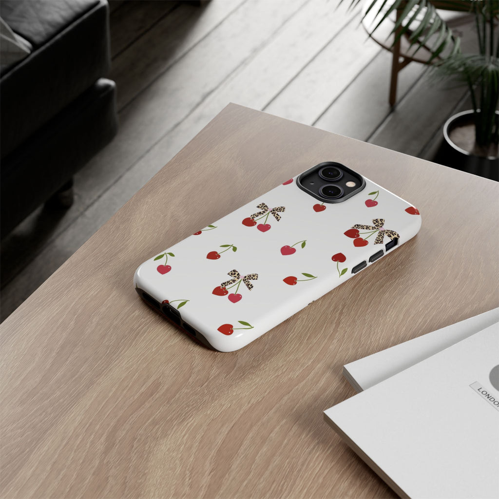 Cherries and Bows Phone Case