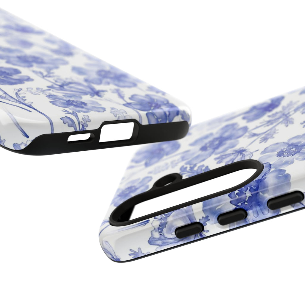 Blue Floral Tough Case
